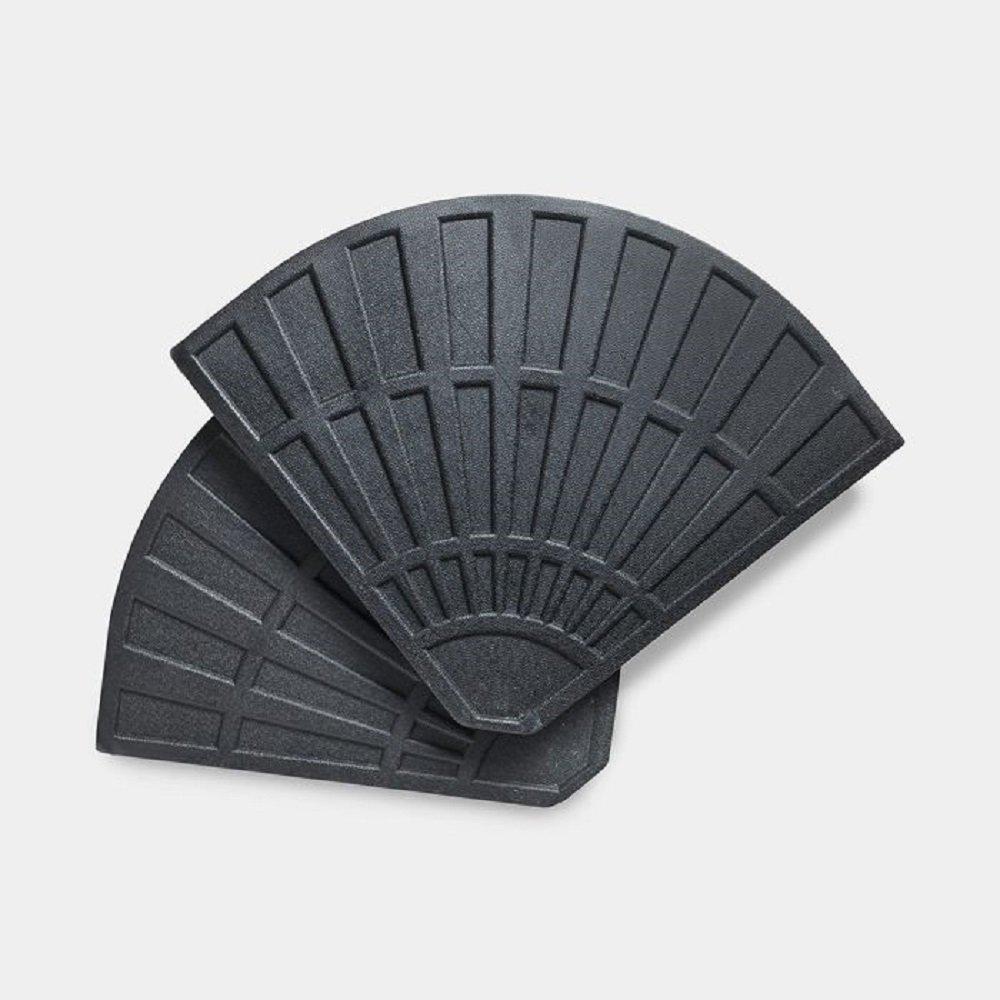 Black - VonHaus - Vonhaus  2 Pack Banana Parasol Base