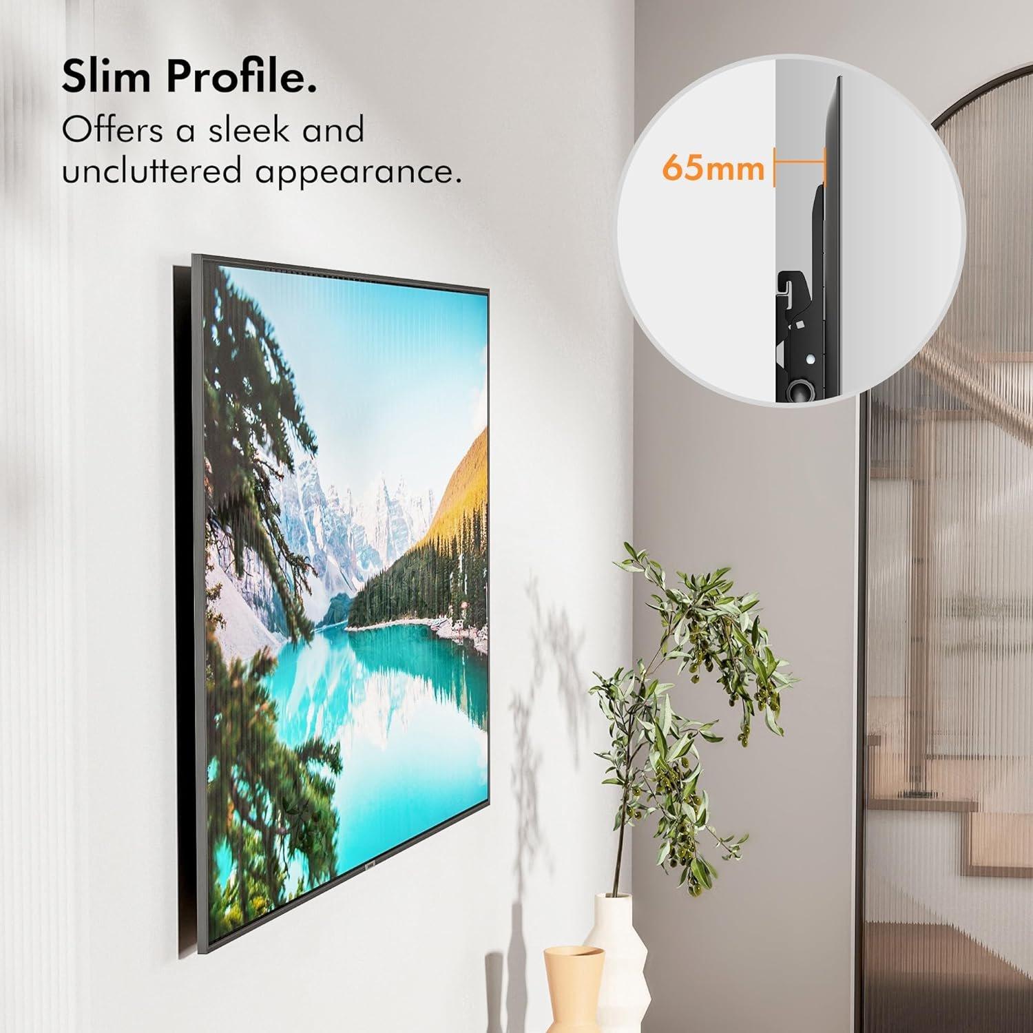 Black - VonHaus - VonHaus - 32-70" Tilt TV Bracket - 3