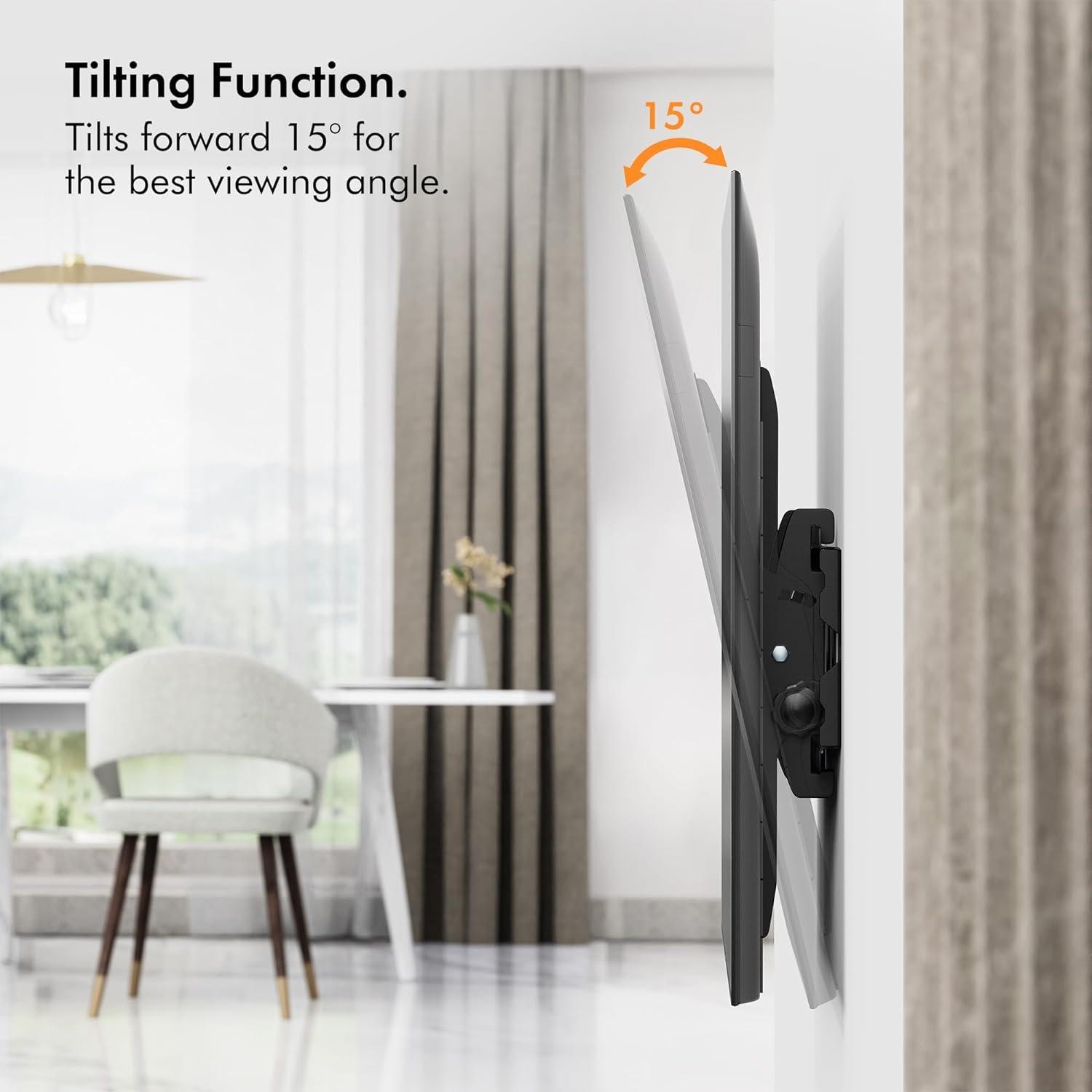 Black - VonHaus - VonHaus - 32-70" Tilt TV Bracket - 6