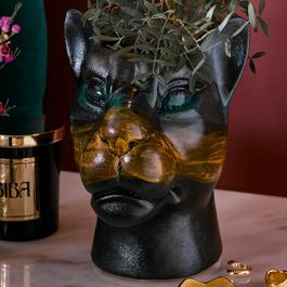 Biba Leopard Head Planter