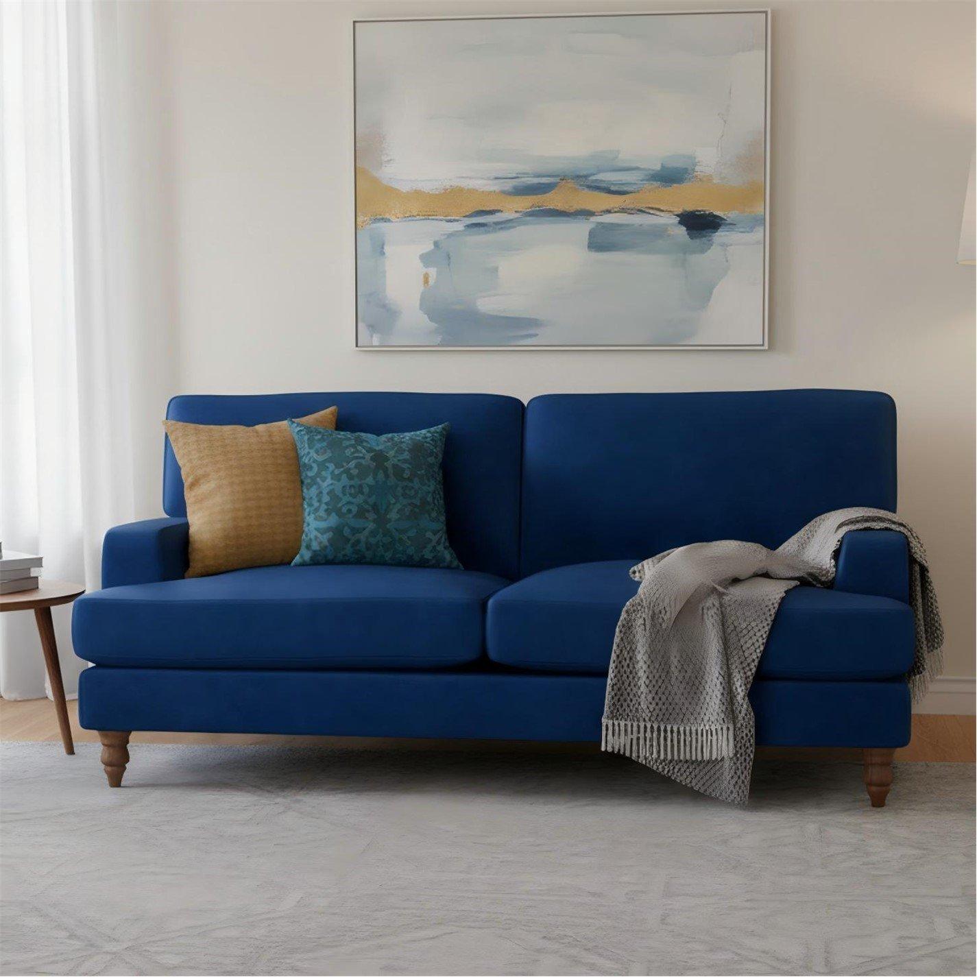 Navy - Biba - Lola 2 Seat Sofa - 2