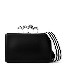 Alexander McQueen Twisted Leather Clutch Bag