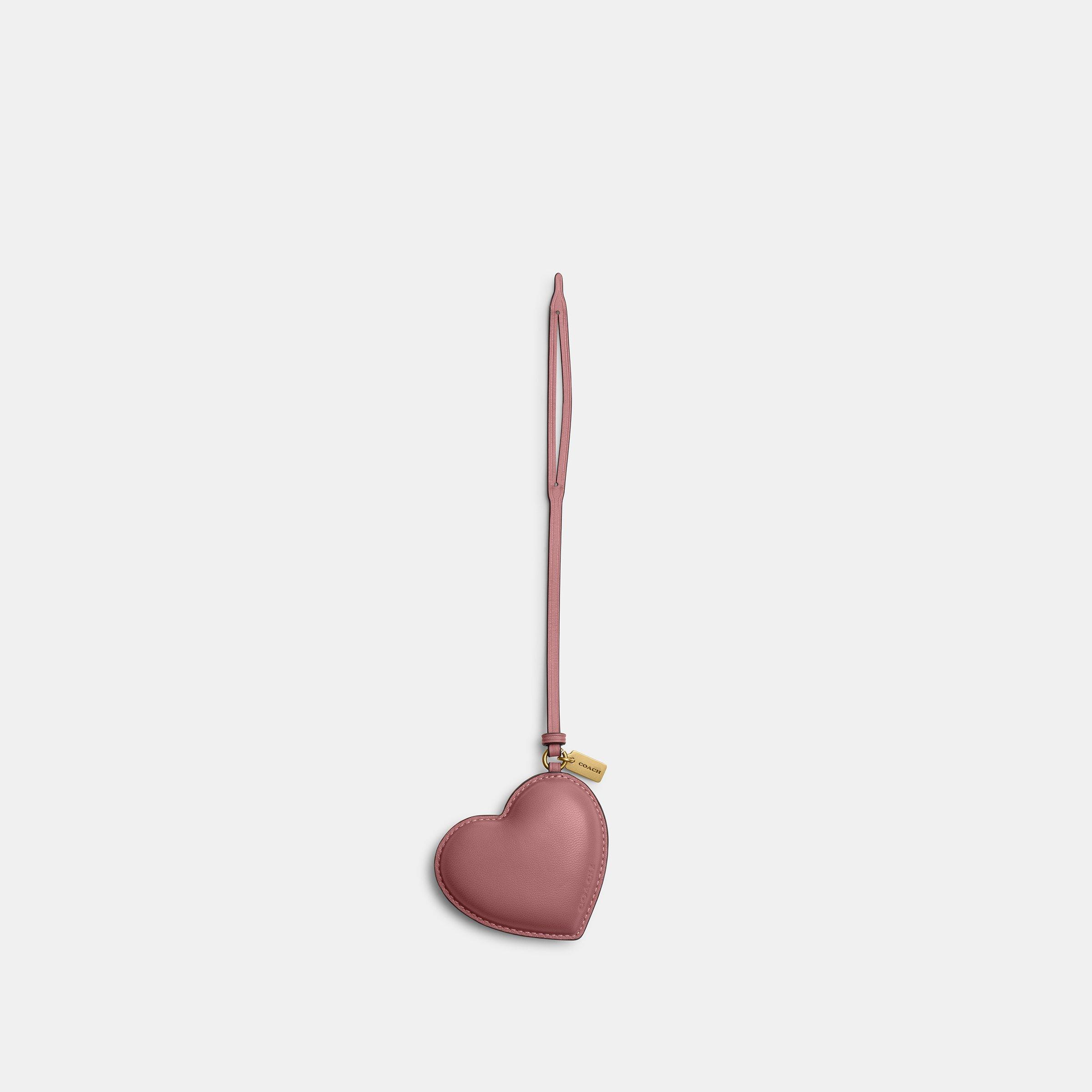 Coach Women's Puffy Charm Keyring - Pink Heart