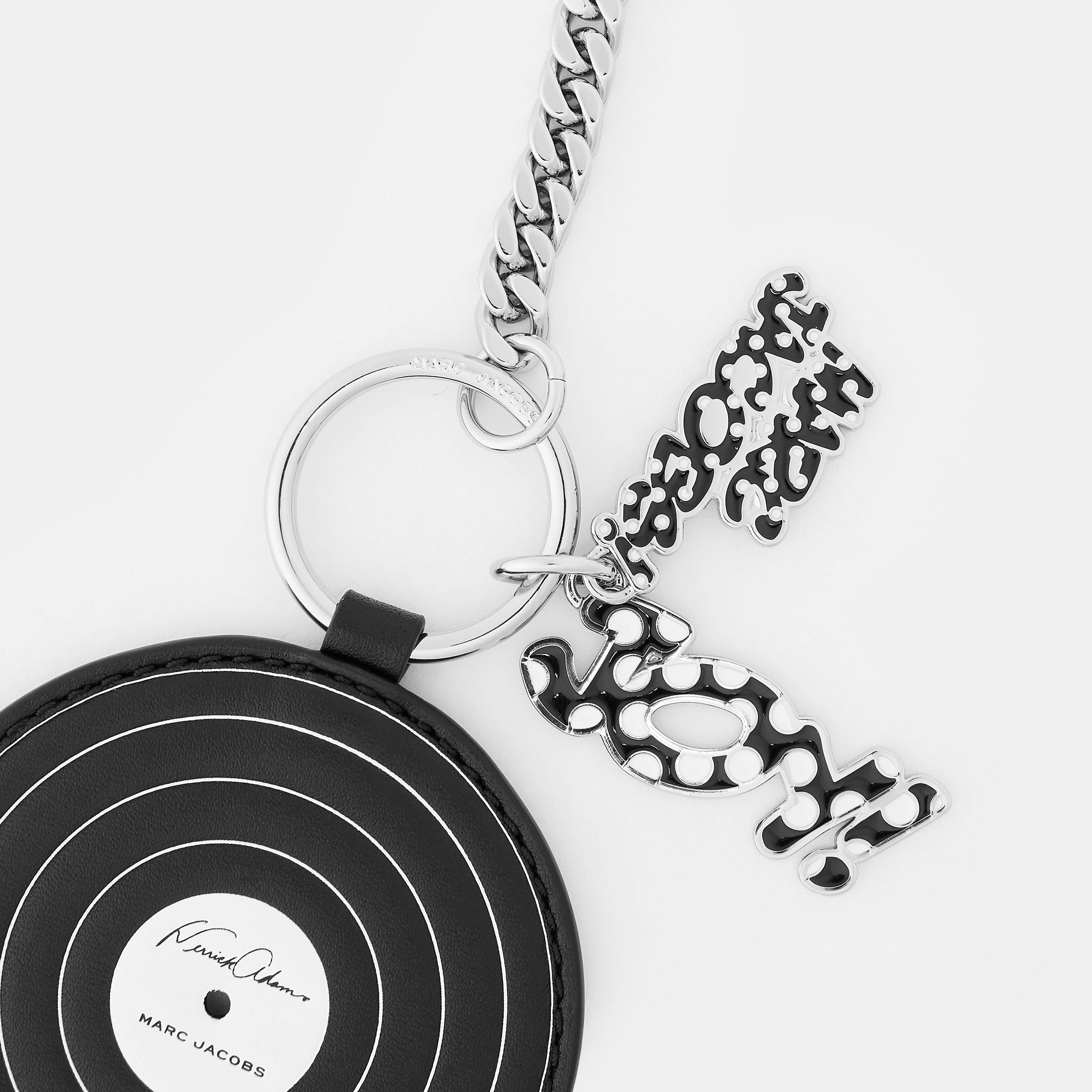 Black Vinyl - Marc Jacobs - Women's Vinyl Bag Charm Keyring - 3