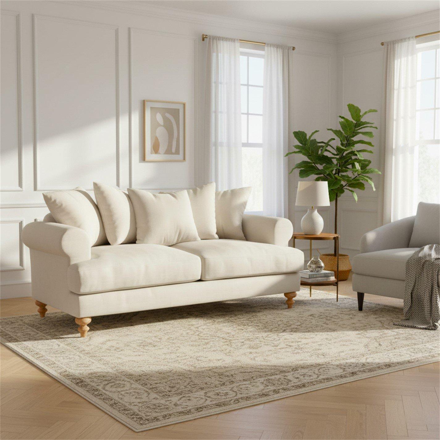 Biege Chenille - Biba - Biba Freddy 2.5 Seaters Sofa - 2