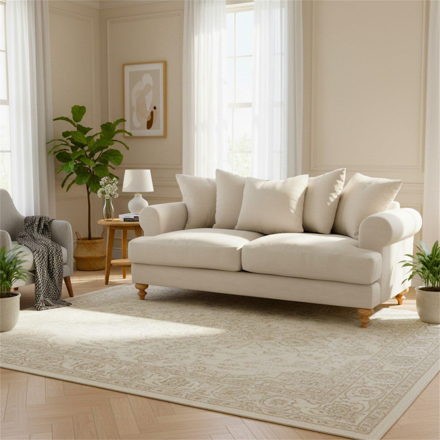 Biege Chenille - Biba - Biba Freddy 2.5 Seaters Sofa - 3