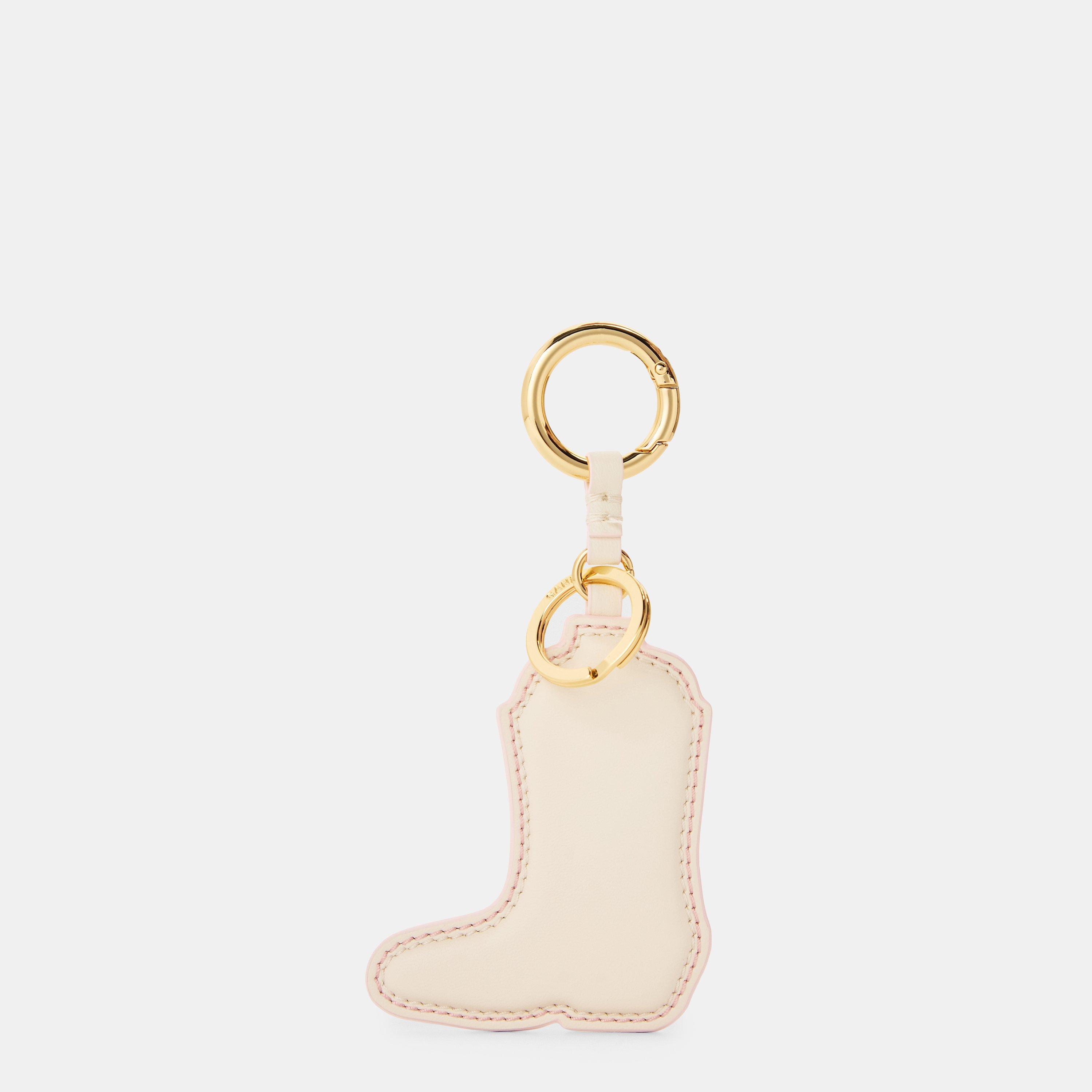 Chalk Pink - Ganni - Women's Western Boot Keyring - 2