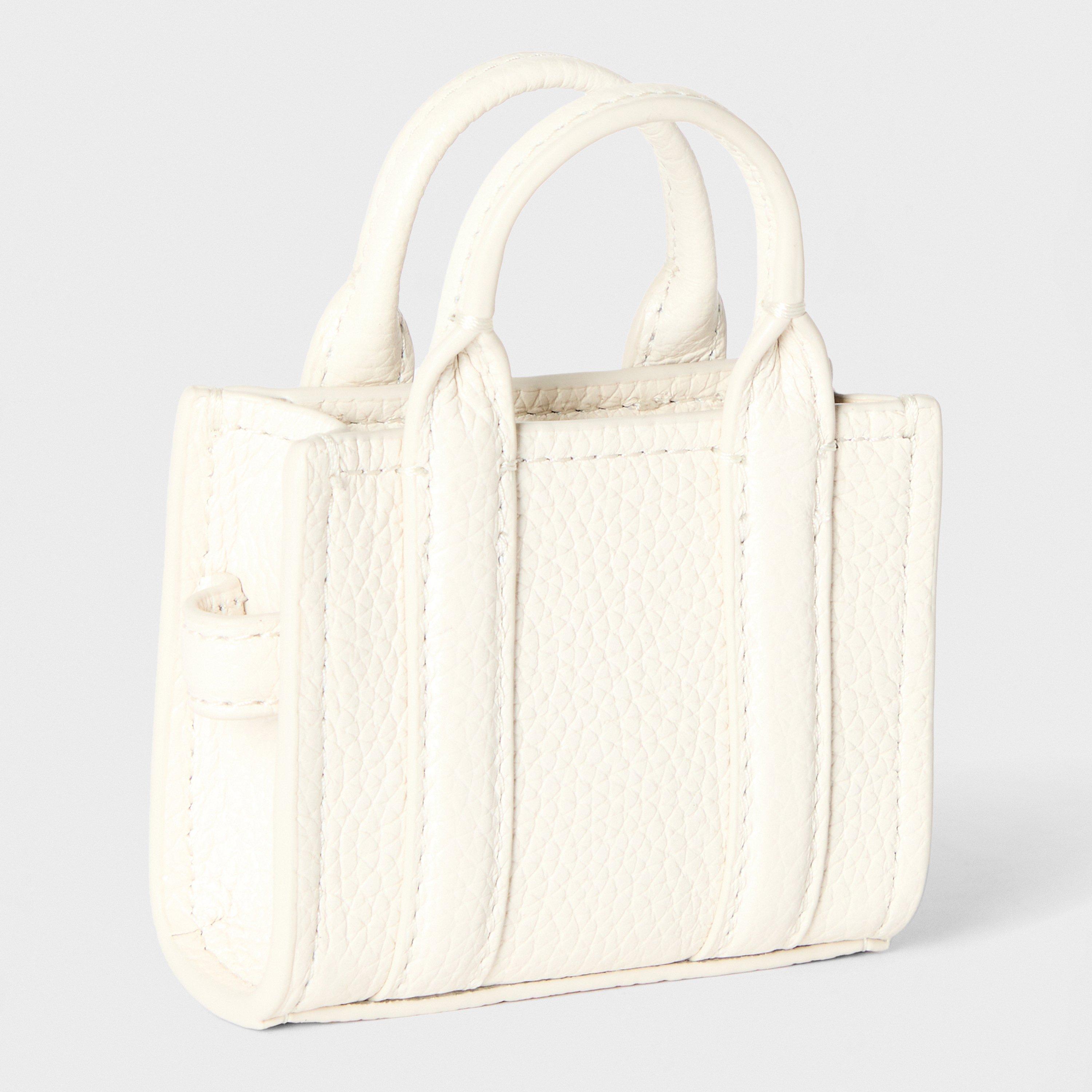 Cotton/Silver - Marc Jacobs - Women's Tote Charm Keyring - 2