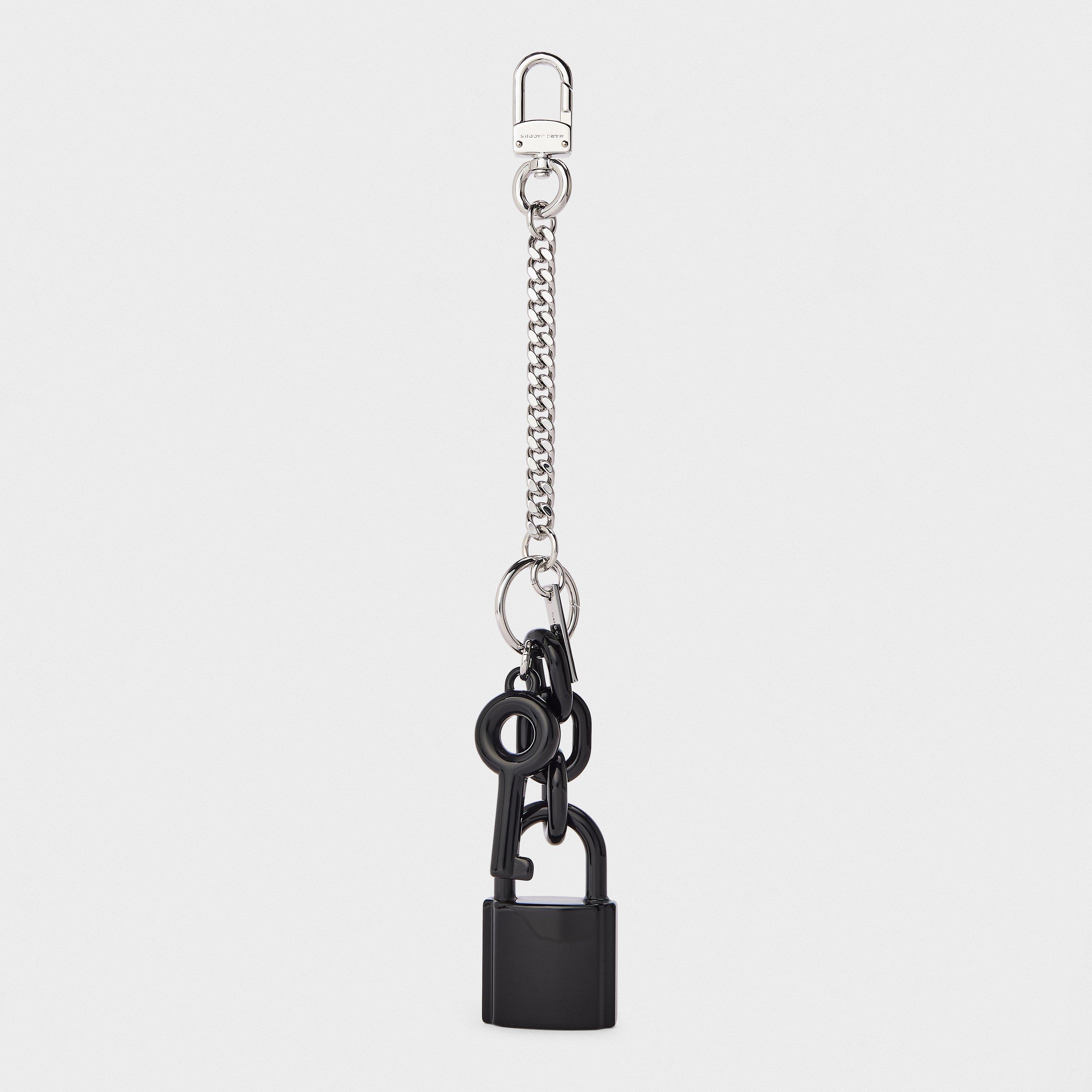 BLACK - Marc Jacobs - Women's Padlock Charm Keyring - 2