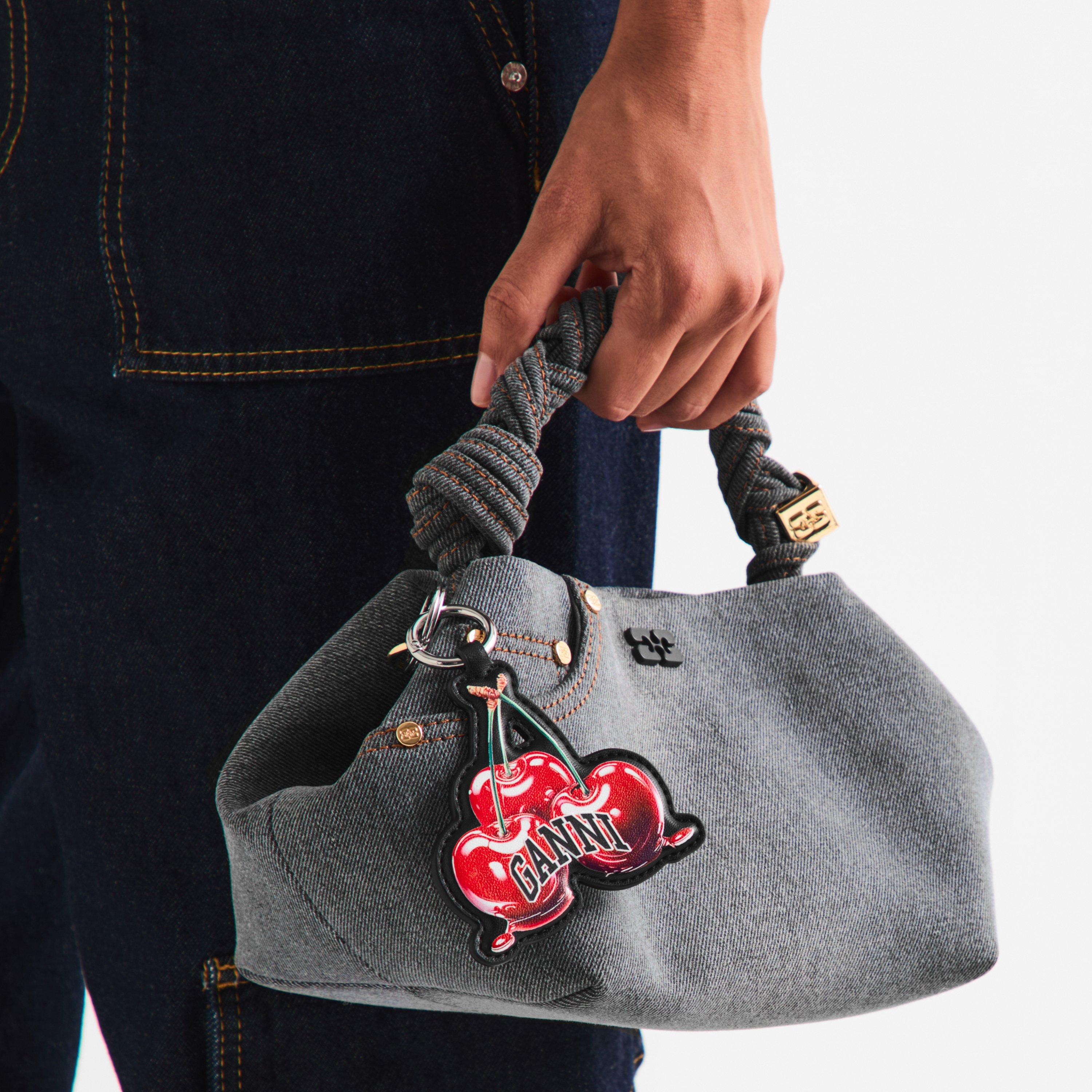 Black - Ganni - Women's Cherry Keyring - 3