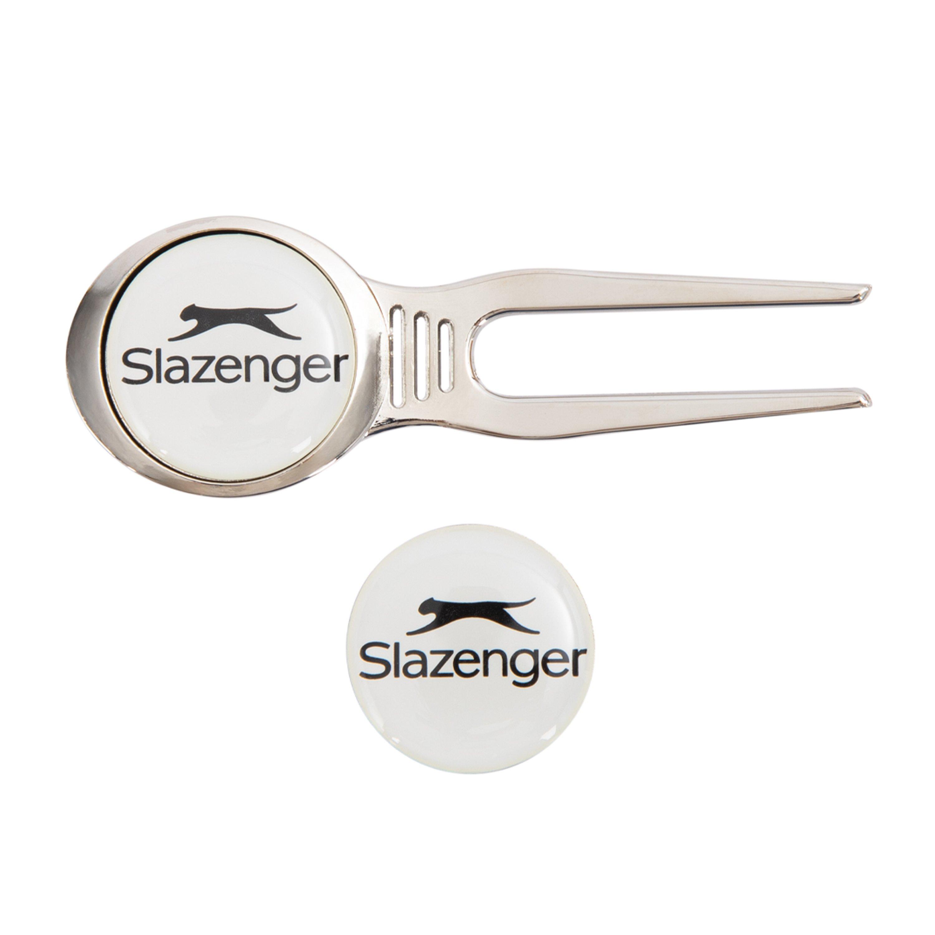 Slazenger  Golf Pitchfork Repair Tool With Magnetic Ball Markers
