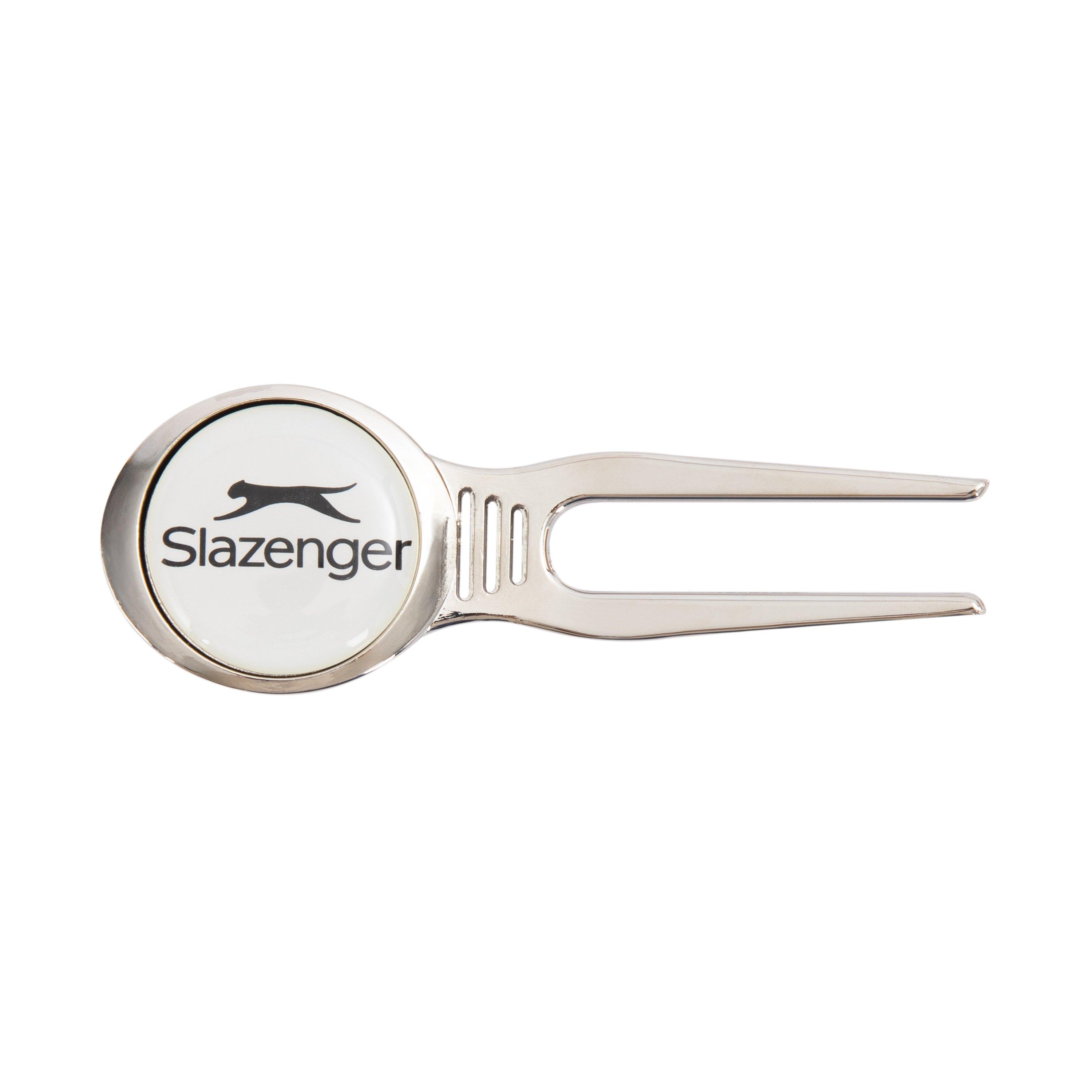 - - Slazenger - Golf Pitchfork Repair Tool with Magnetic Ball Markers - 3