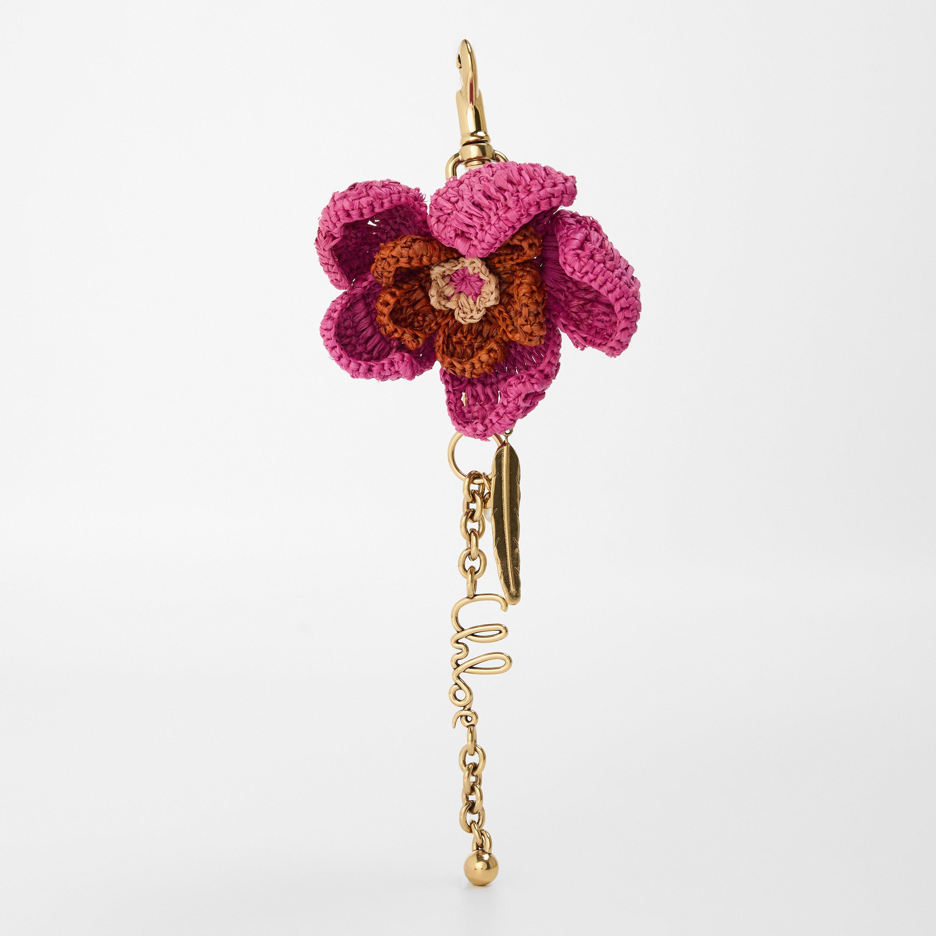 Crushed Violet - Chloe - Women's Flower Chain Keyring - 1
