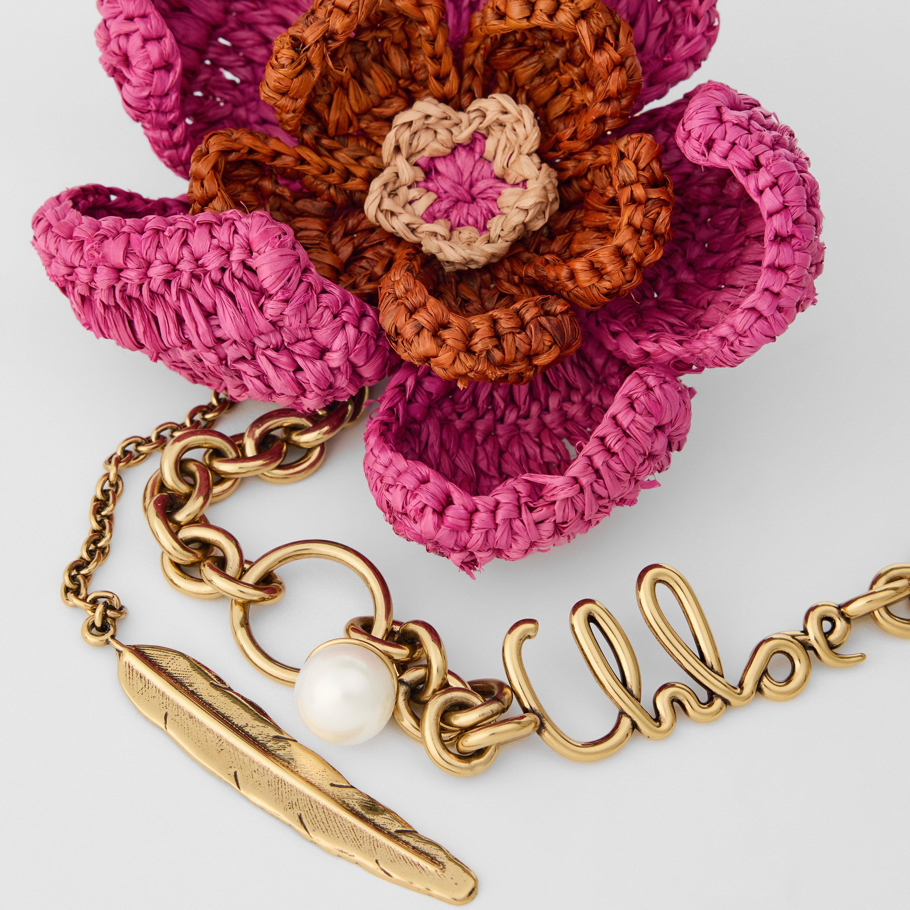 Crushed Violet - Chloe - Women's Flower Chain Keyring - 3