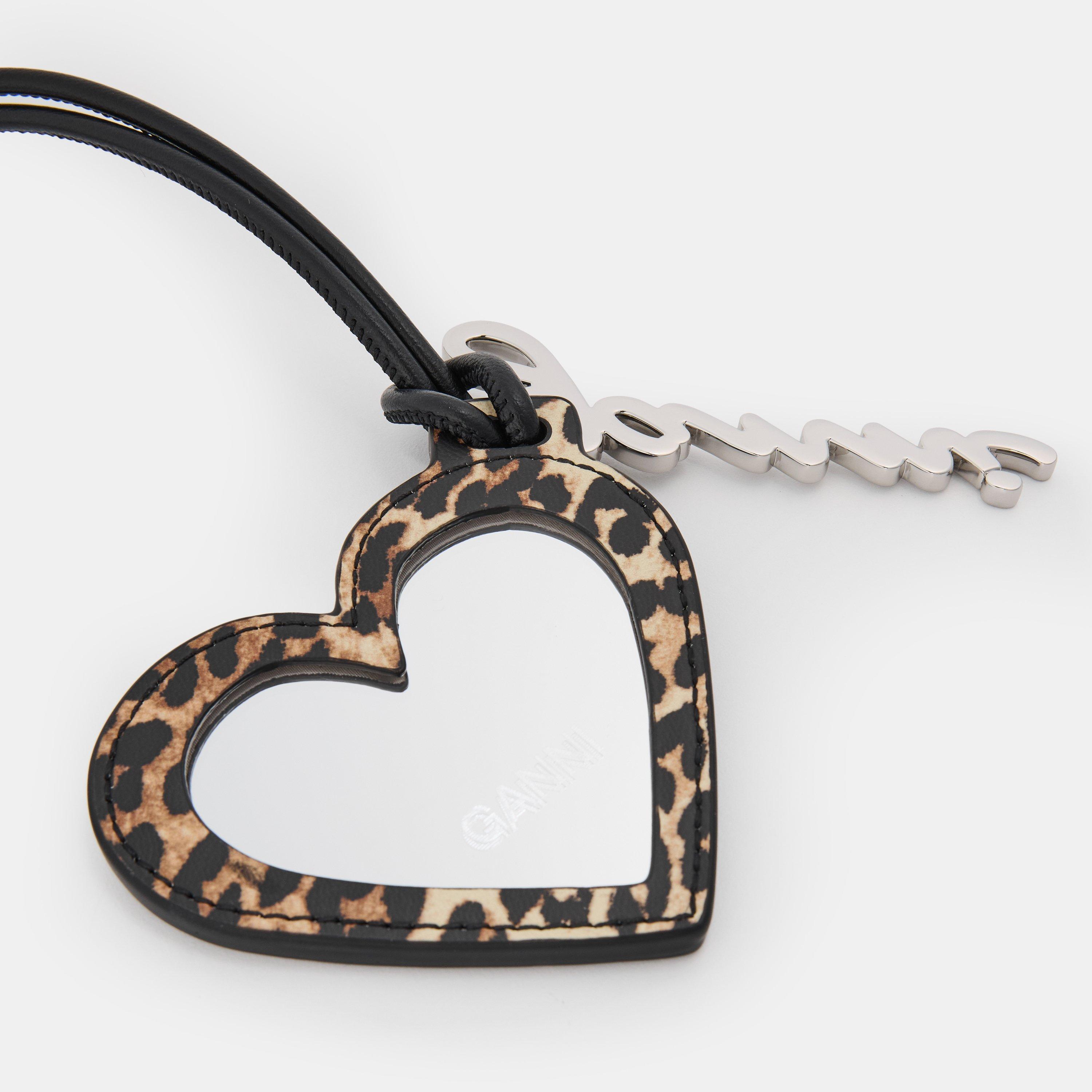 Leopard - Ganni - Women's Heart Keyring - 3