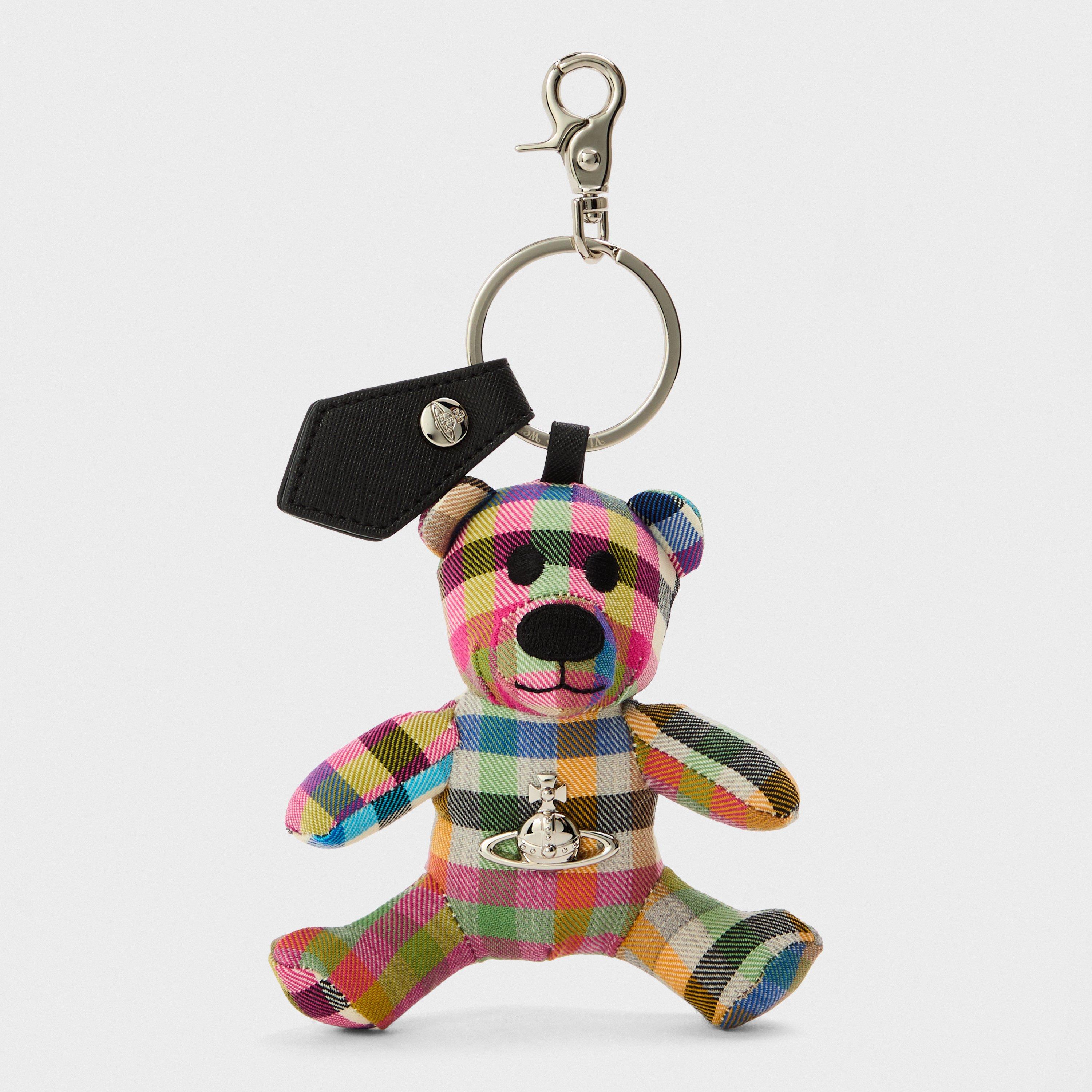 Vivienne Westwood Women's Viv Teddy Bear Metal Keyring - HeatherPlaid