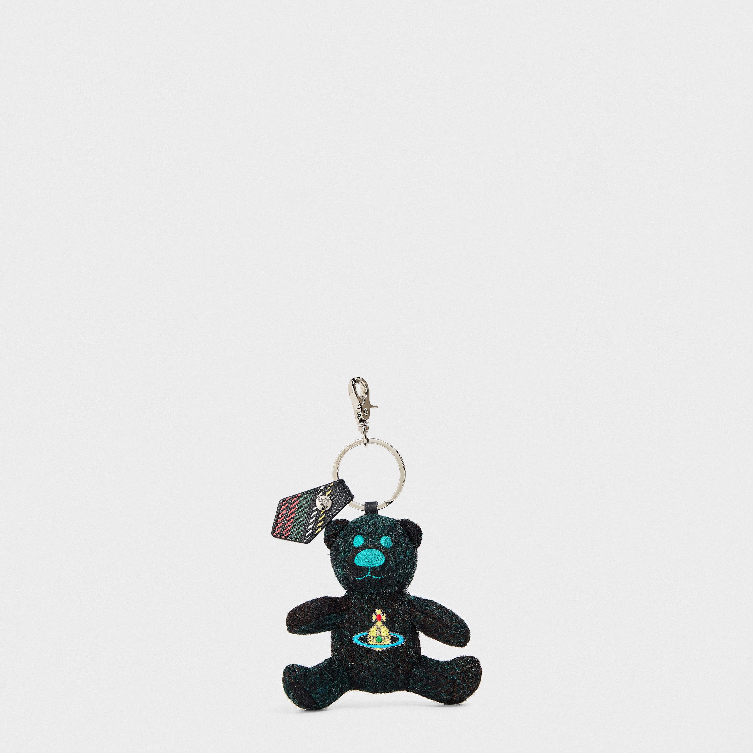 Vivienne Westwood Women's Viv Teddy Bear Metal Keyring - Dark Check
