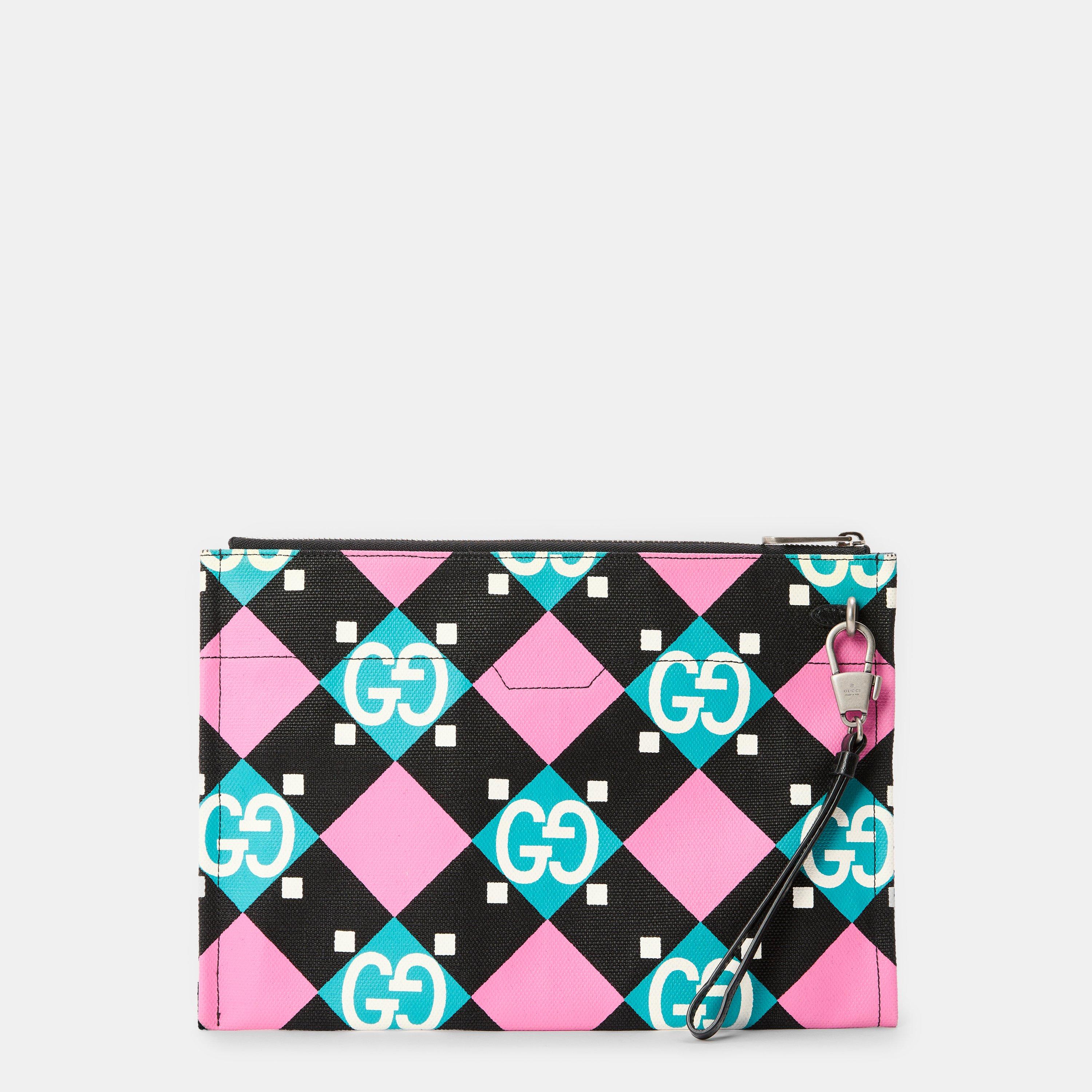 Blk Pnk AzrM/Nr - Gucci - Men's Clutch Bag - 2