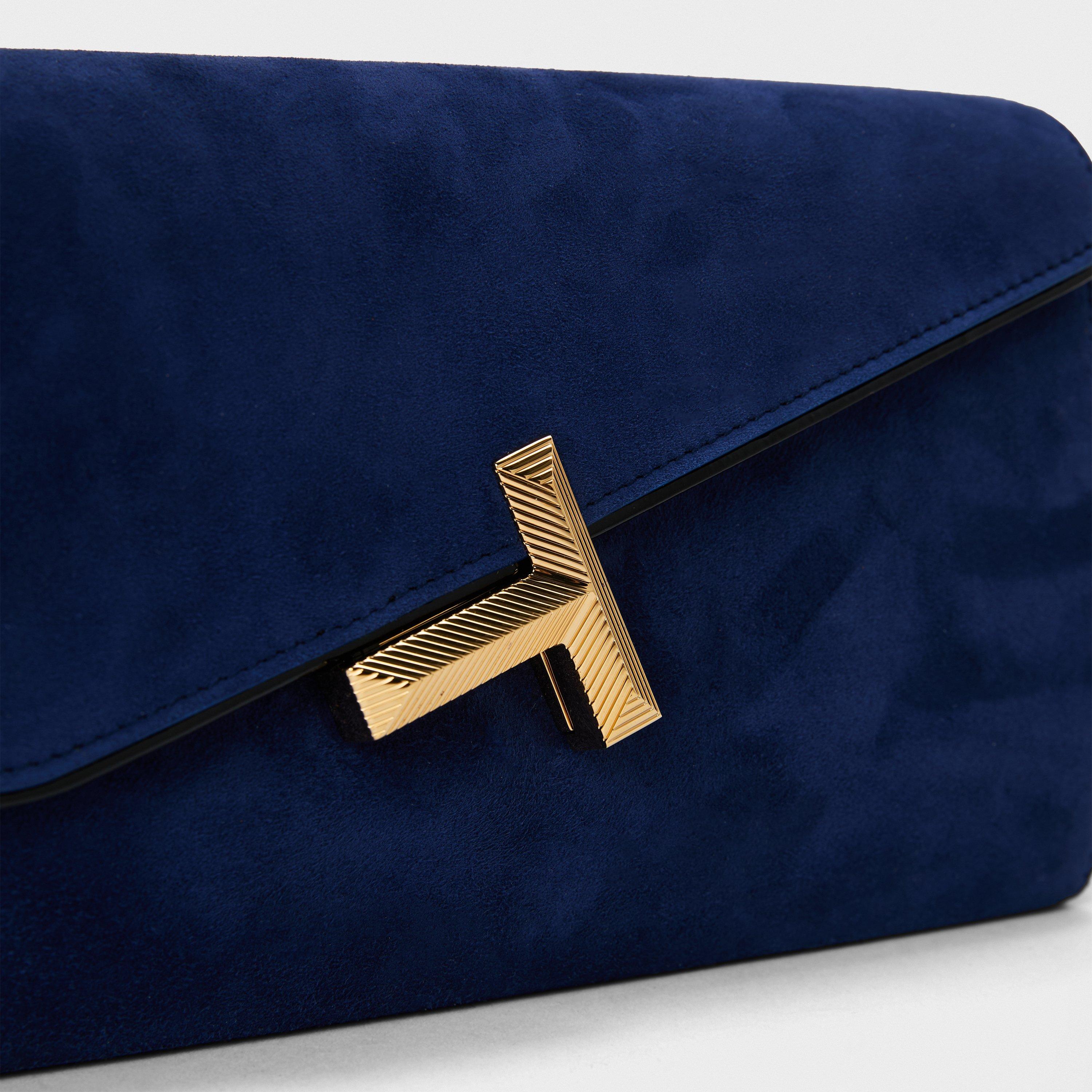 Blue - Tiffany - T Clutch Bag - 4