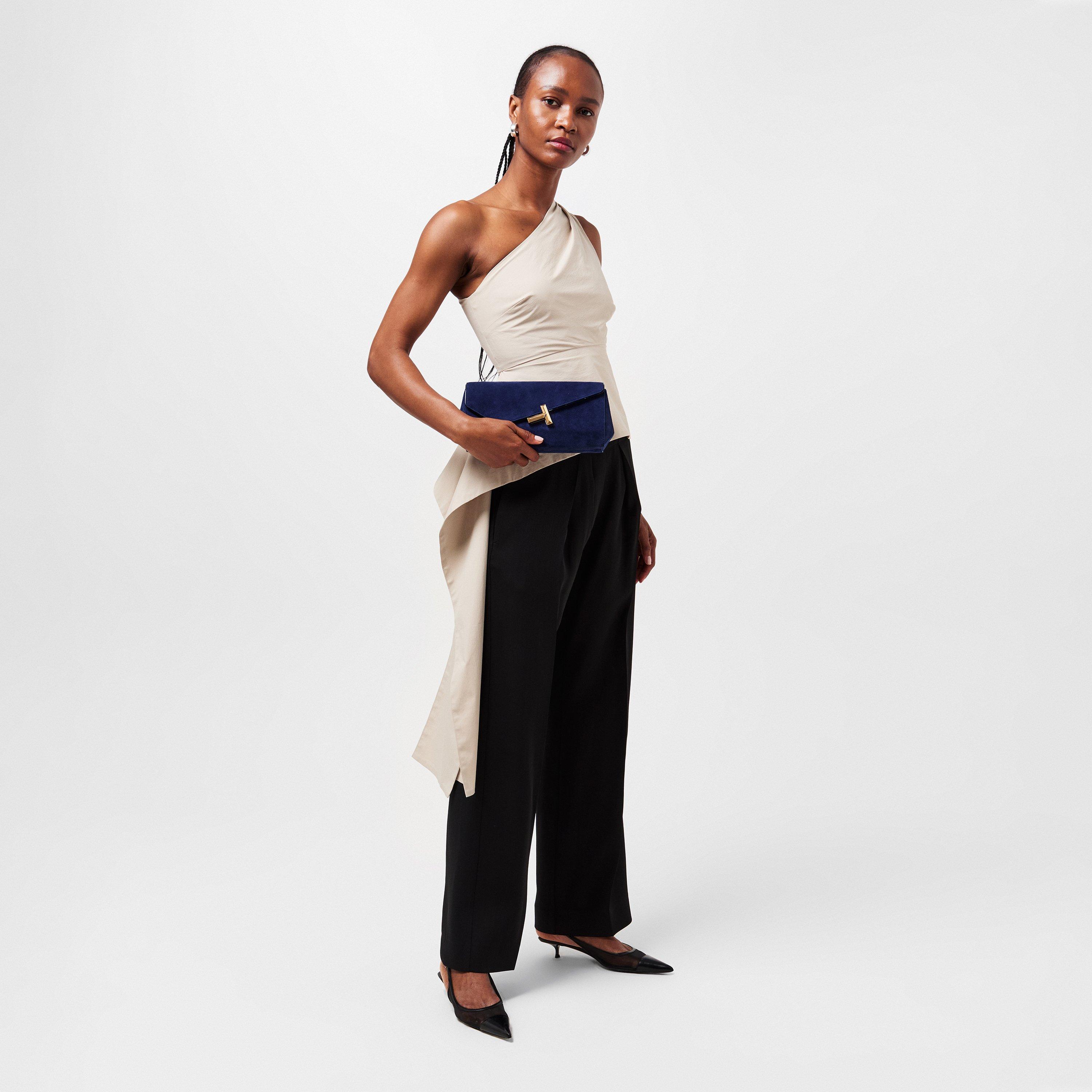 Blue - Tiffany - T Clutch Bag - 6