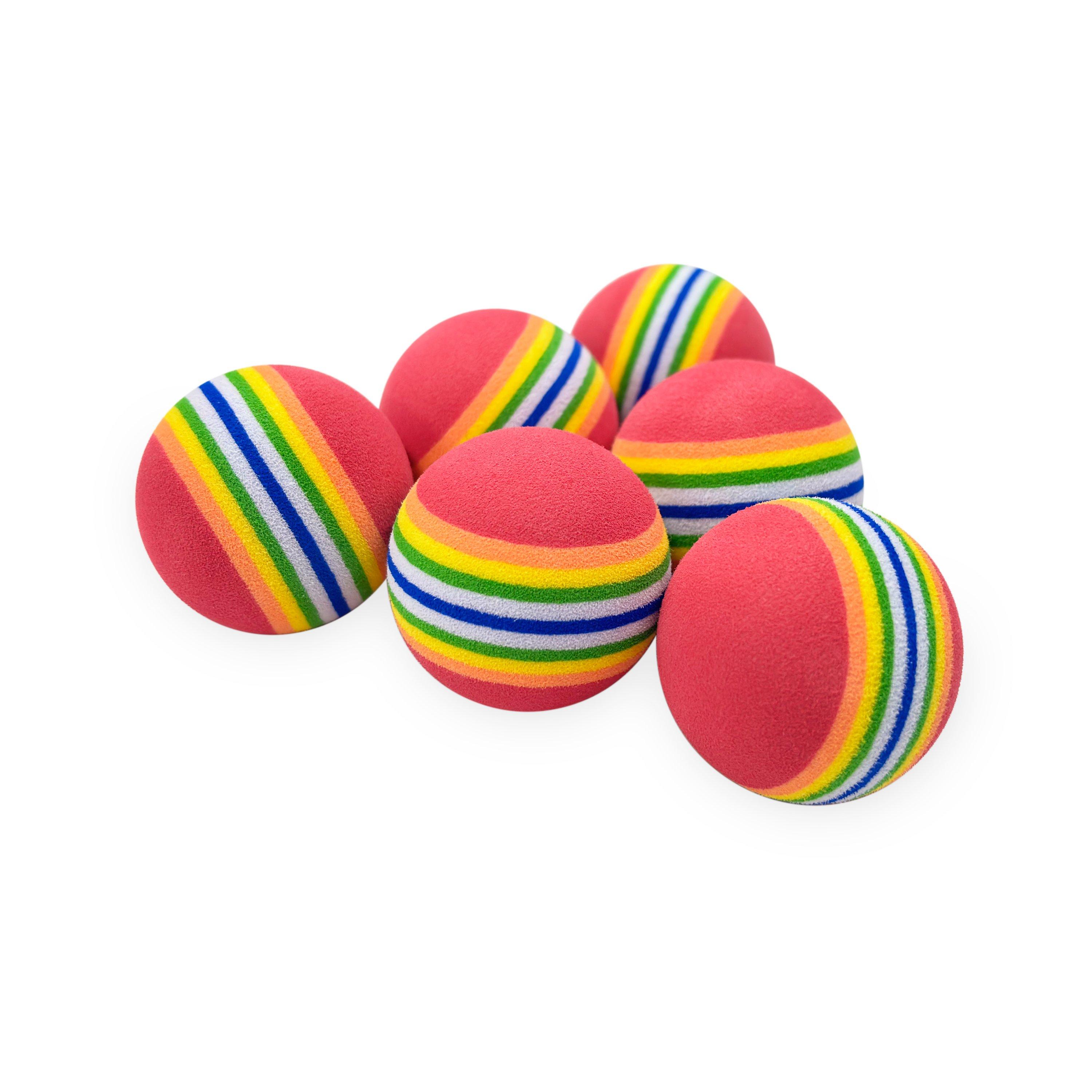 - - Slazenger - Multicolored Practice Foam Balls Pack of 6 - 1