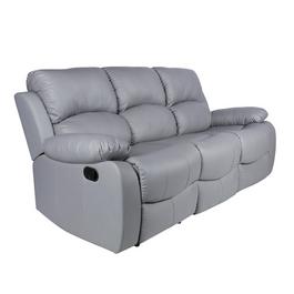 Homelife Canterbury Faux Leather 3 Seater Recliner Sofa