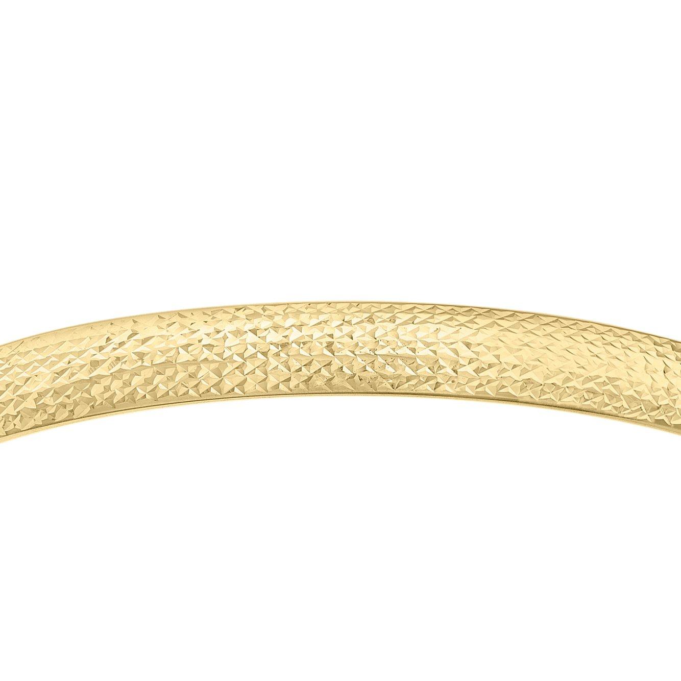 Gold - Be You - 9ct Gold Diamond Cut Bangle - 3