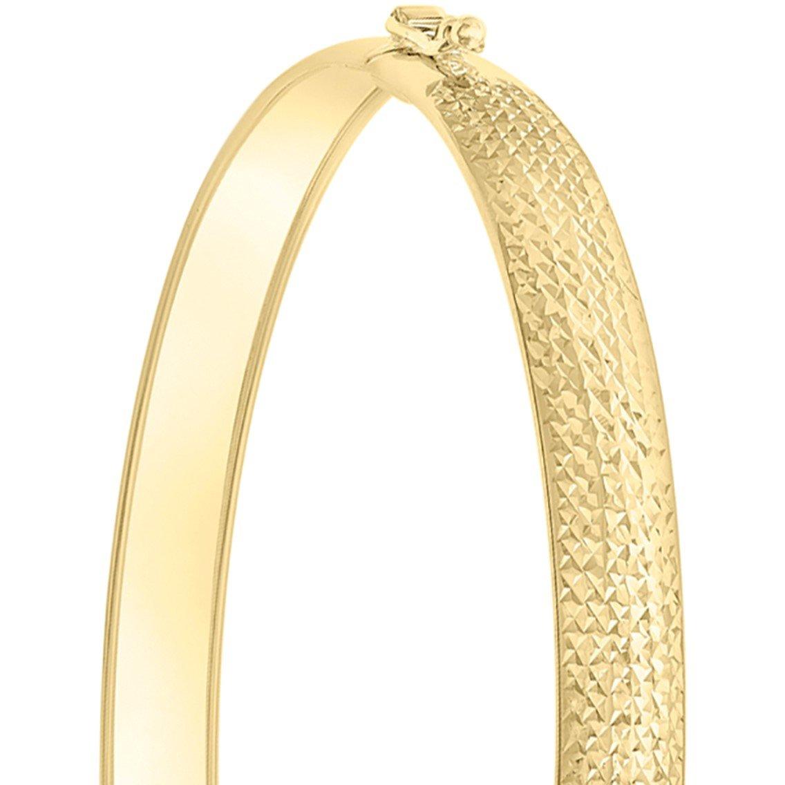 Gold - Be You - 9ct Gold Diamond Cut Bangle - 4