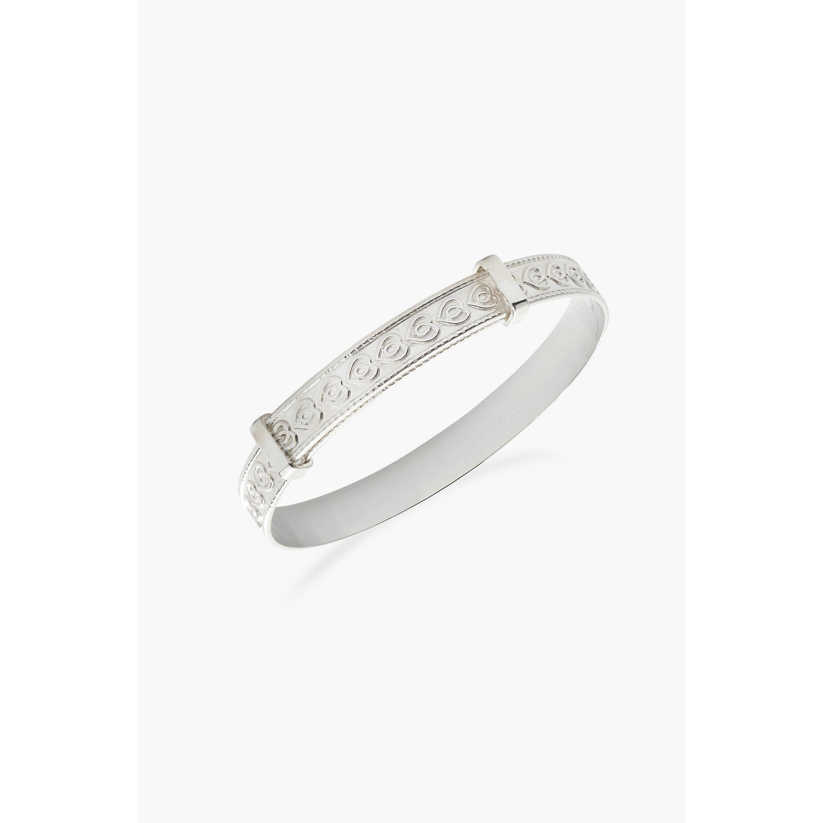 Silver - Be You - Sterling Silver Celtic Heart Baby Bangle