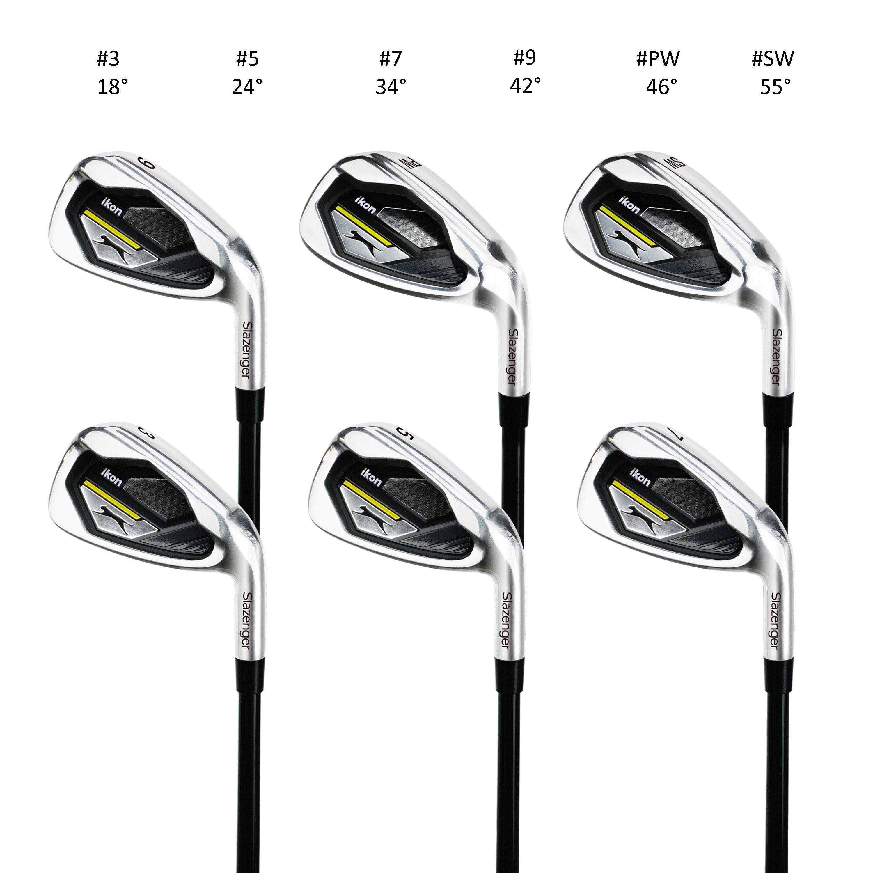 R/H - Slazenger - IKON Golf Irons Graphite Shaft Club Mens - 3