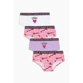 Studio Studio Older Girls 4 Pack Sassy Briefs