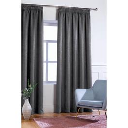 Homelife Crinkle Woven Blackout Pencil Pleat Curtains