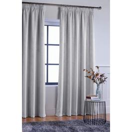 Homelife Crinkle Woven Blackout Pencil Pleat Curtains