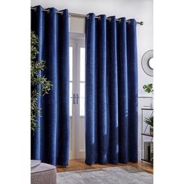 Homelife Chenille Woven Eyelet Curtains