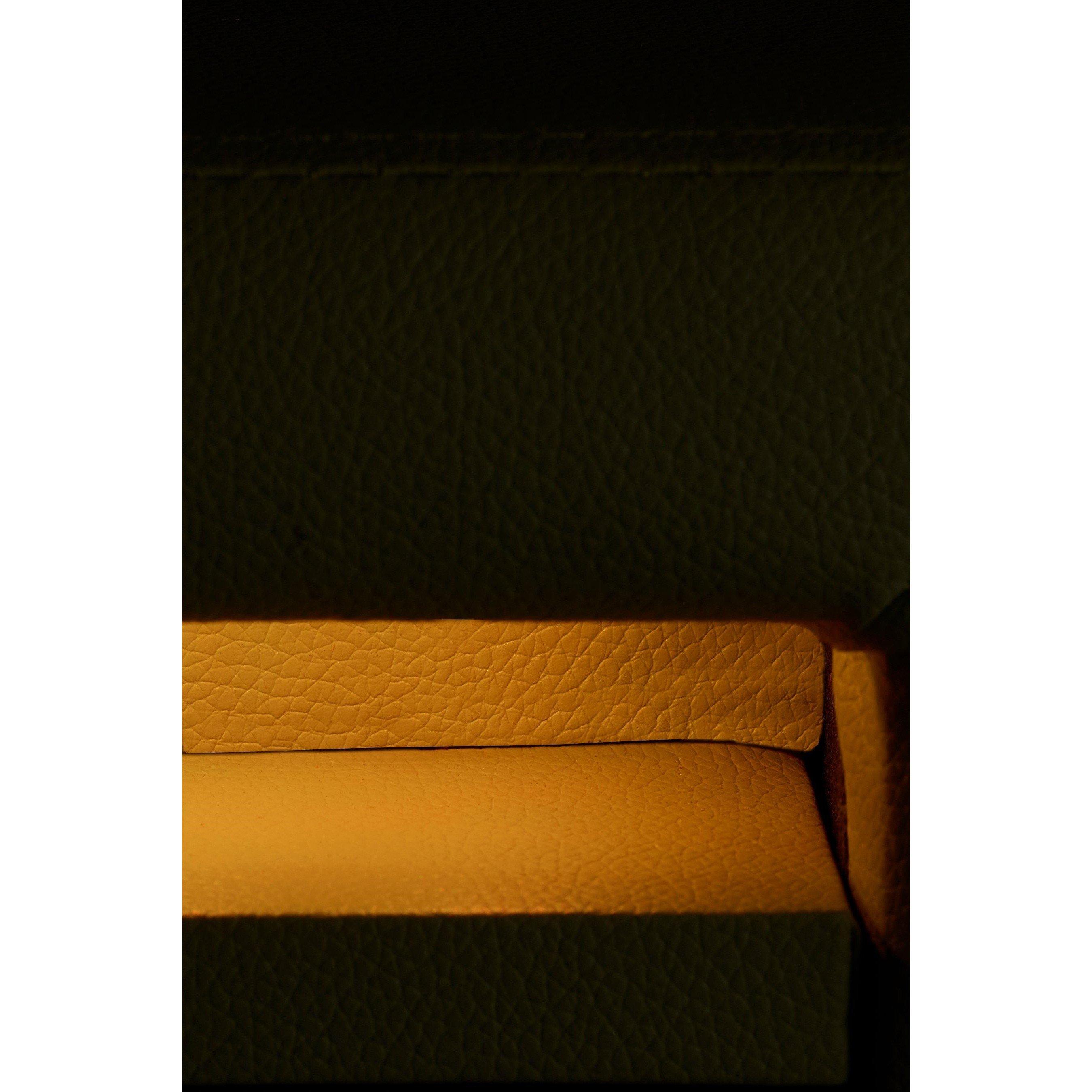 Grey - Homelife - Atlanta Faux Leather Bed with LED Headboard - 5