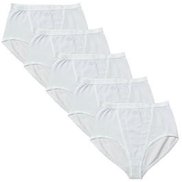 Be You 5 Pack Control Full Briefs white