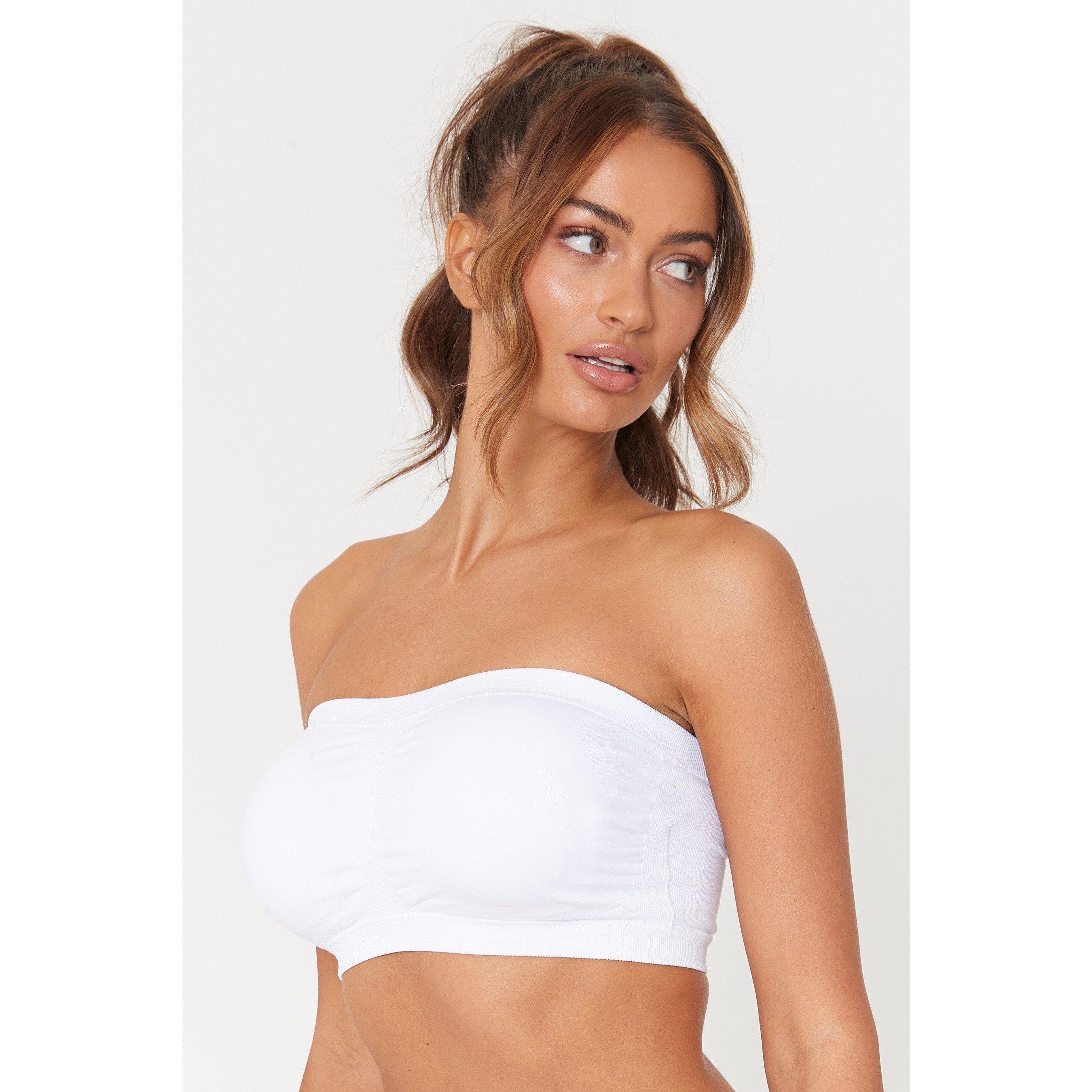 White/Nude - Be You - 2 Pack Bandeau Non Wired Bra - 4