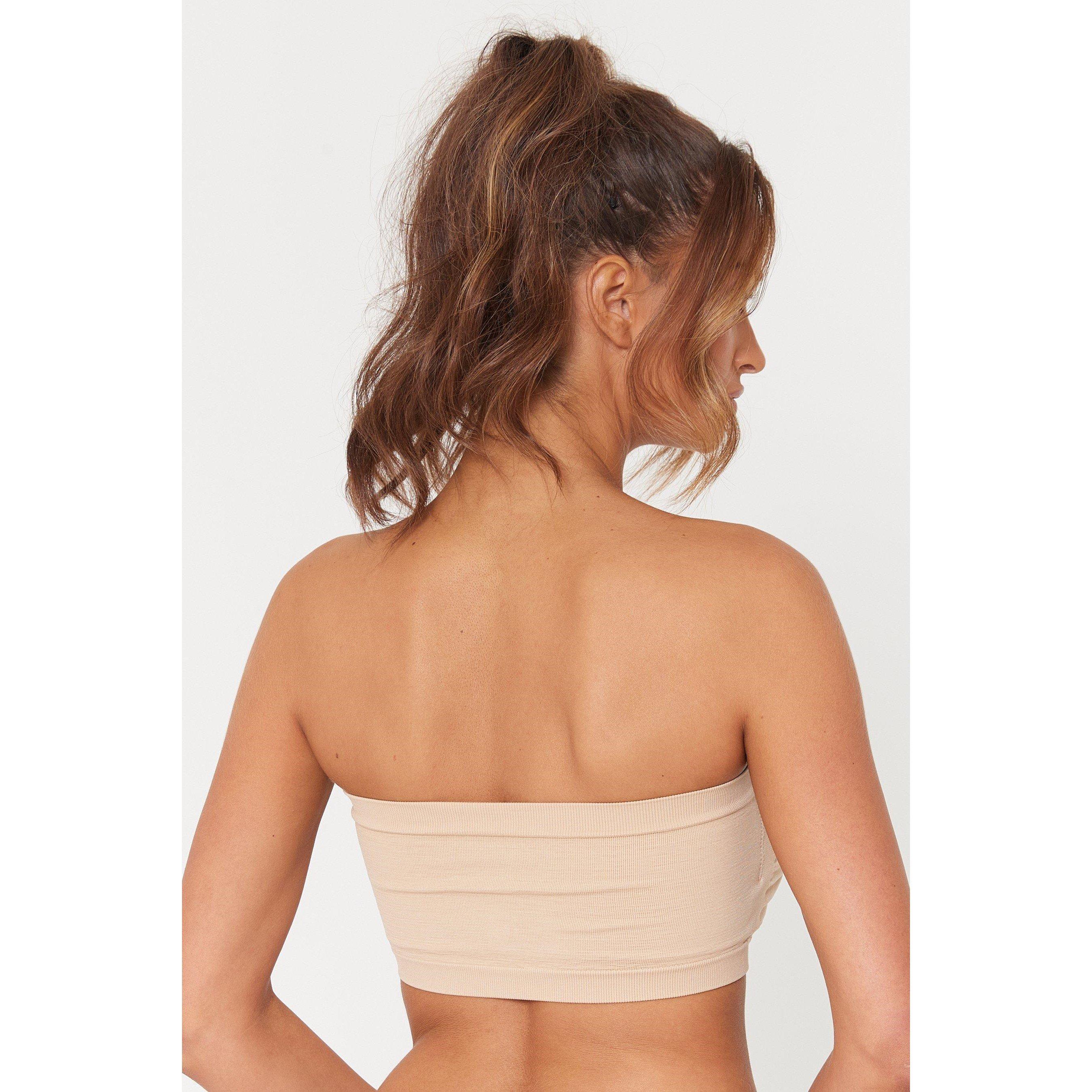 White/Nude - Be You - 2 Pack Bandeau Non Wired Bra - 5