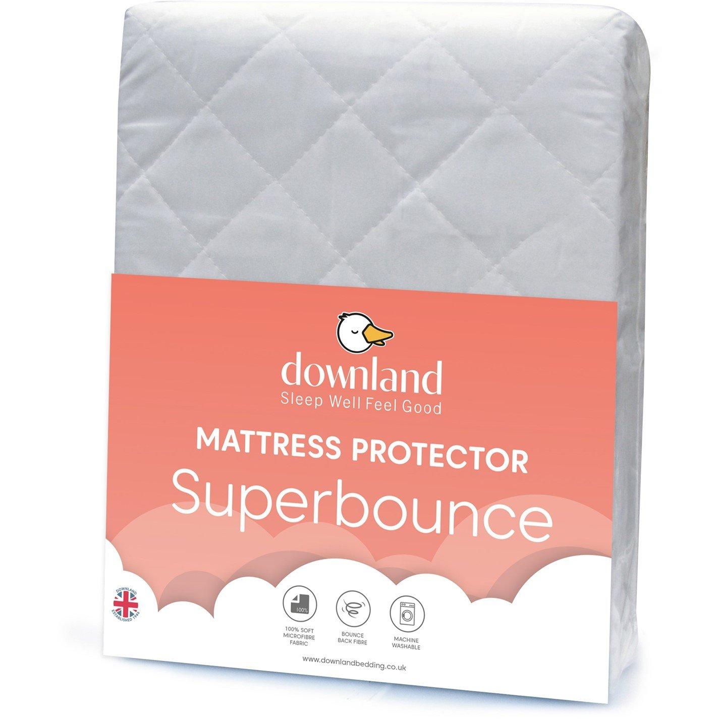 White - Downland - Downland Superbounce Mattress protector - 1