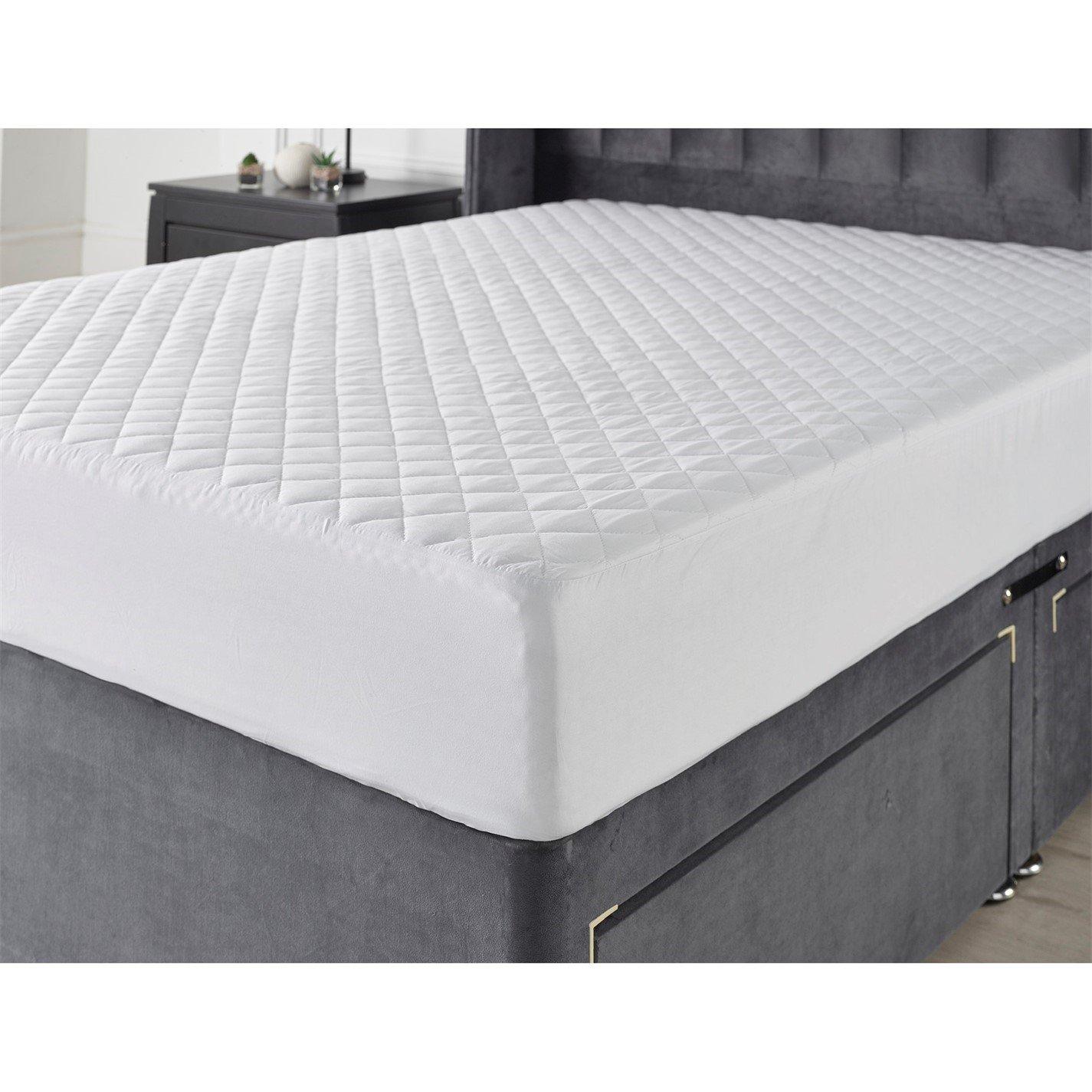 White - Downland - Soft Touch Washable Mattress protector - 5