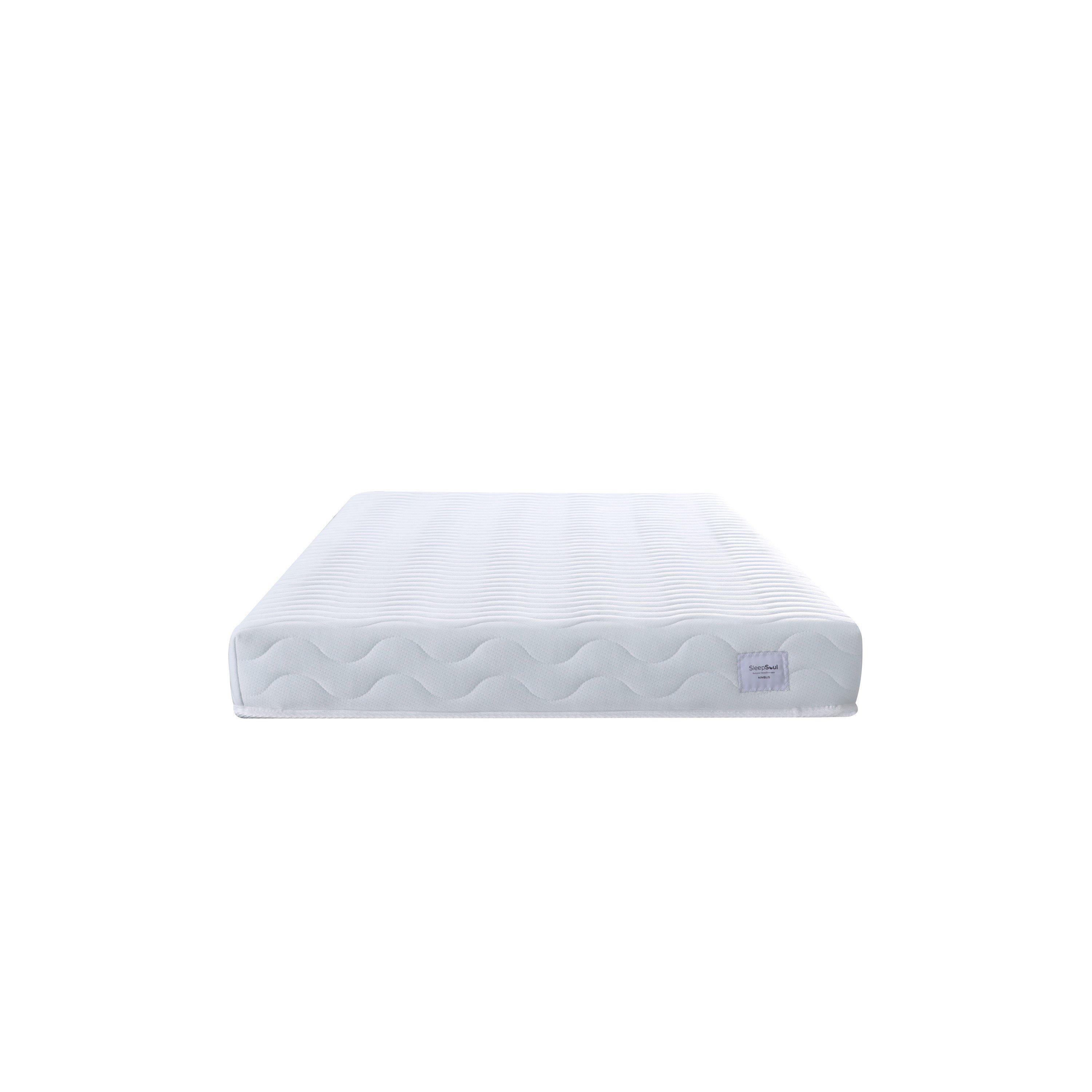 White - SleepSoul - SleepSoul Nimbus Single Foam Mattress - 4