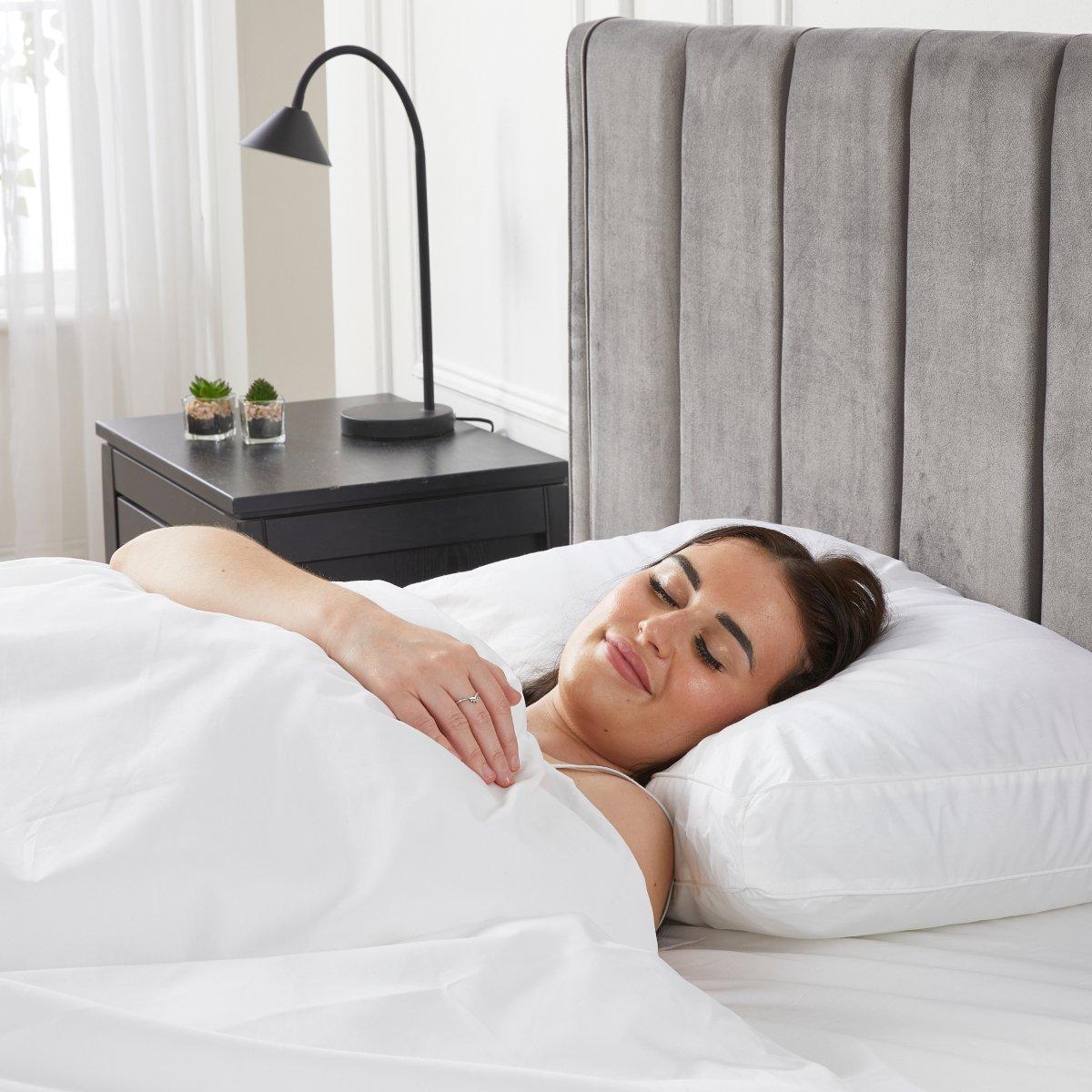 White - Downland - Downland's Feather Side Sleeper Pillow - 3