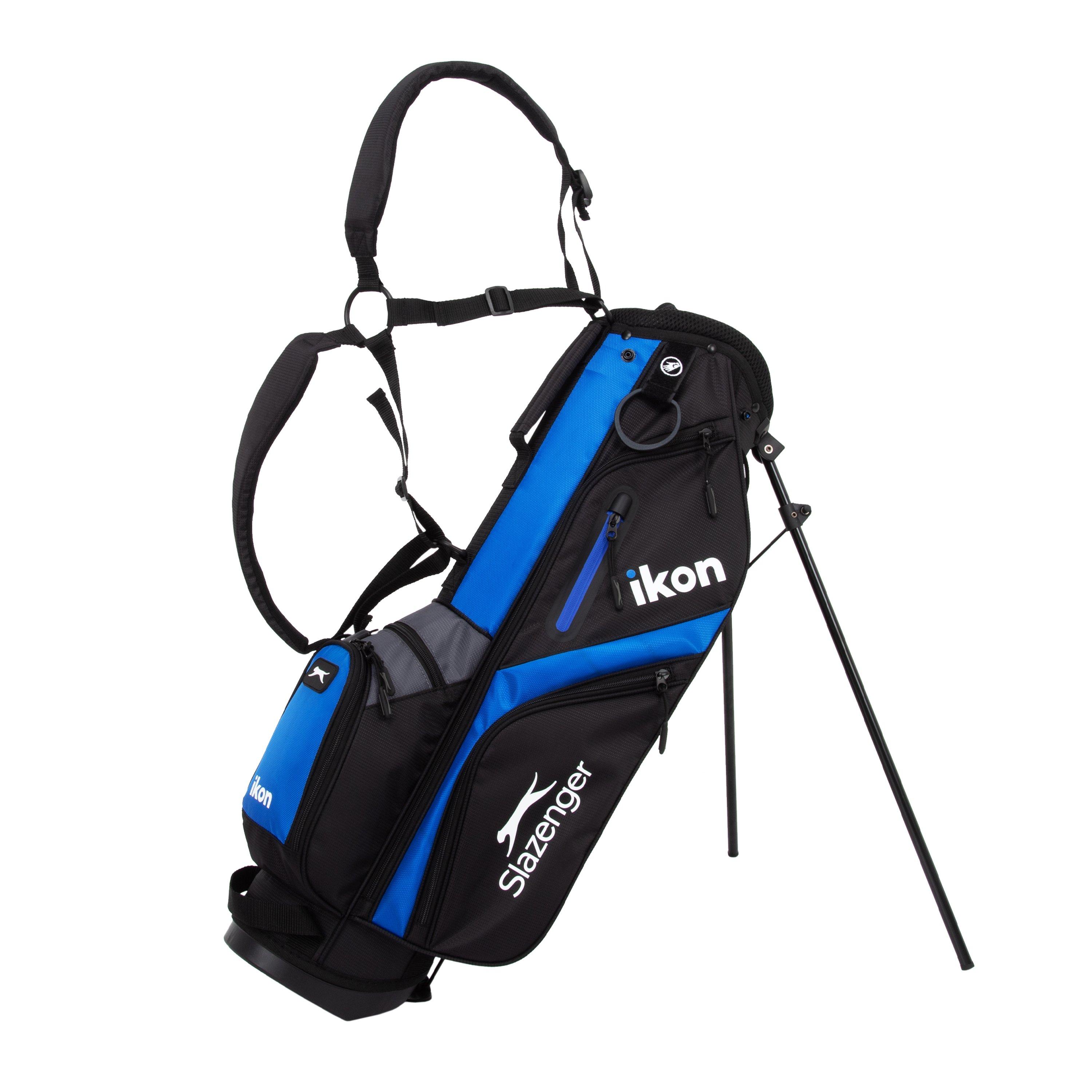 Black/Blue - Slazenger - Ikon Stand Bag Junior - 1