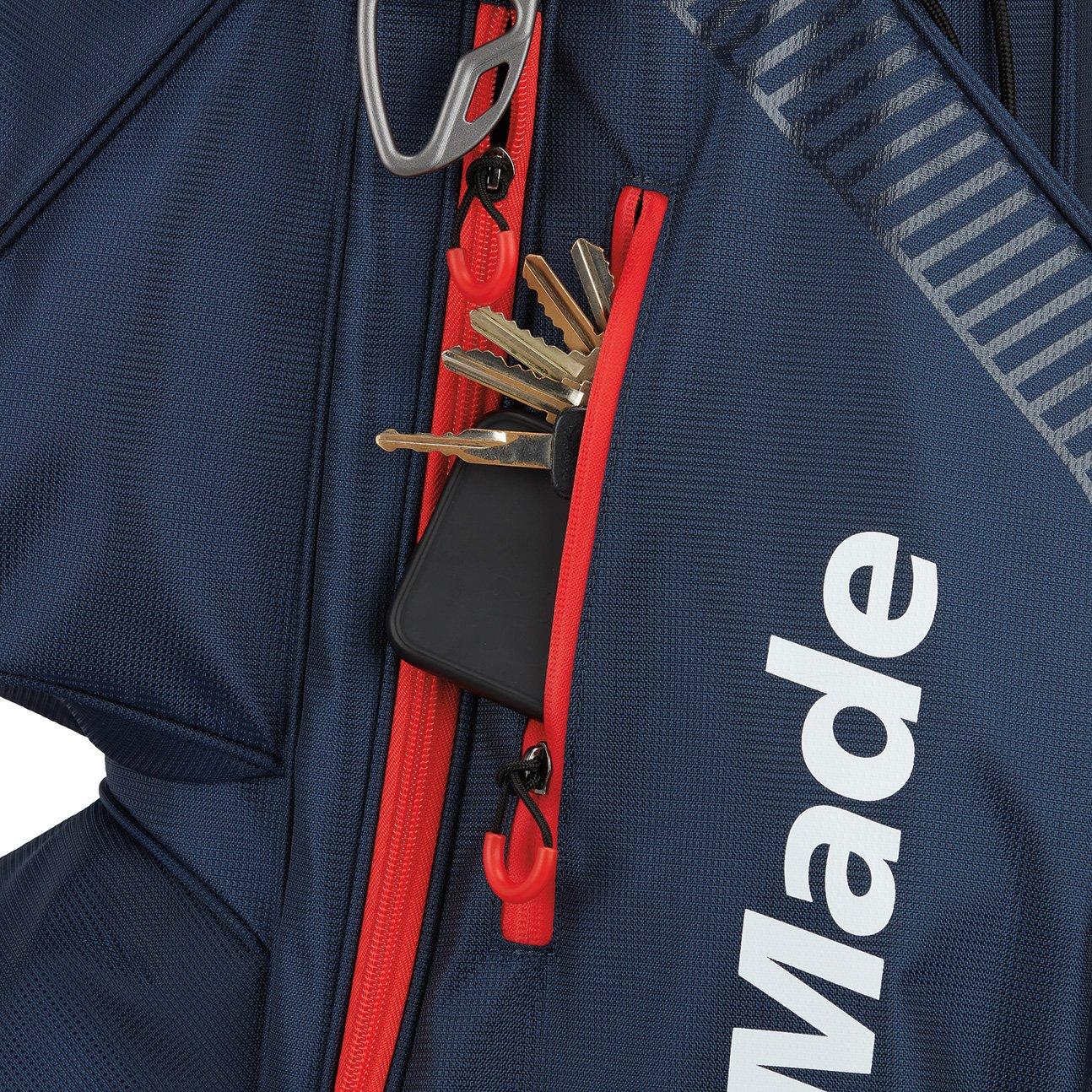 Navy/Red - TaylorMade - Men's Pro Golf Cart Bags - 4