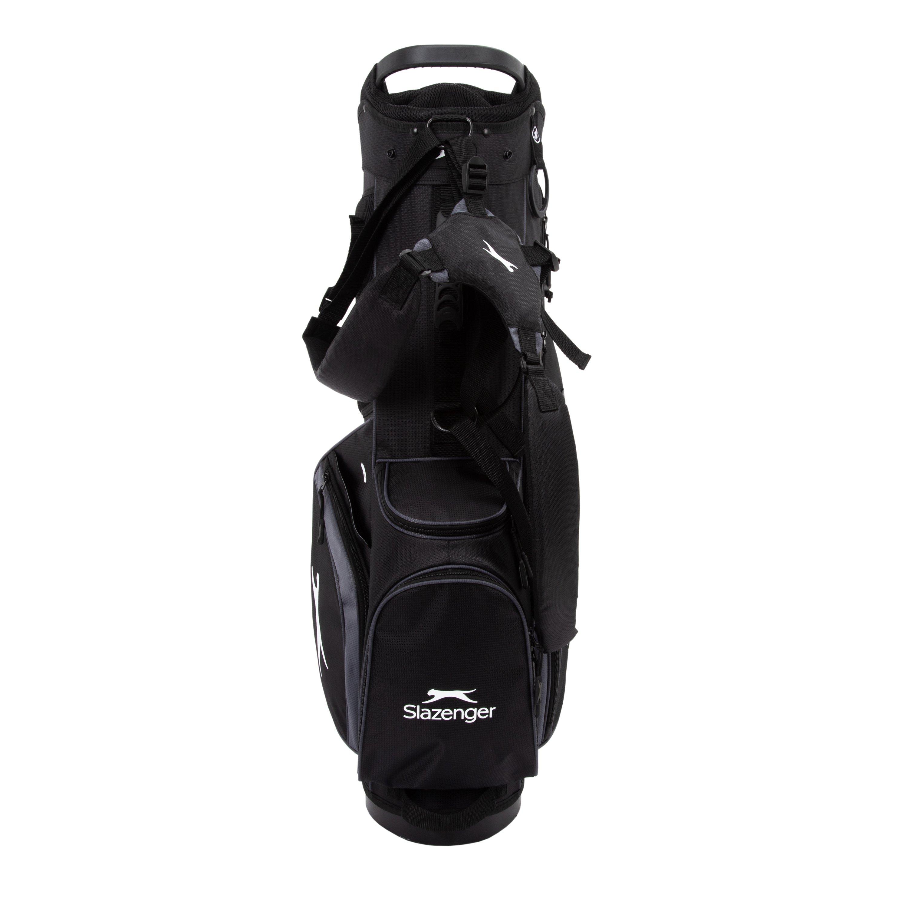 Black/Grey - Slazenger - V Series Lite Stand Bag - 4