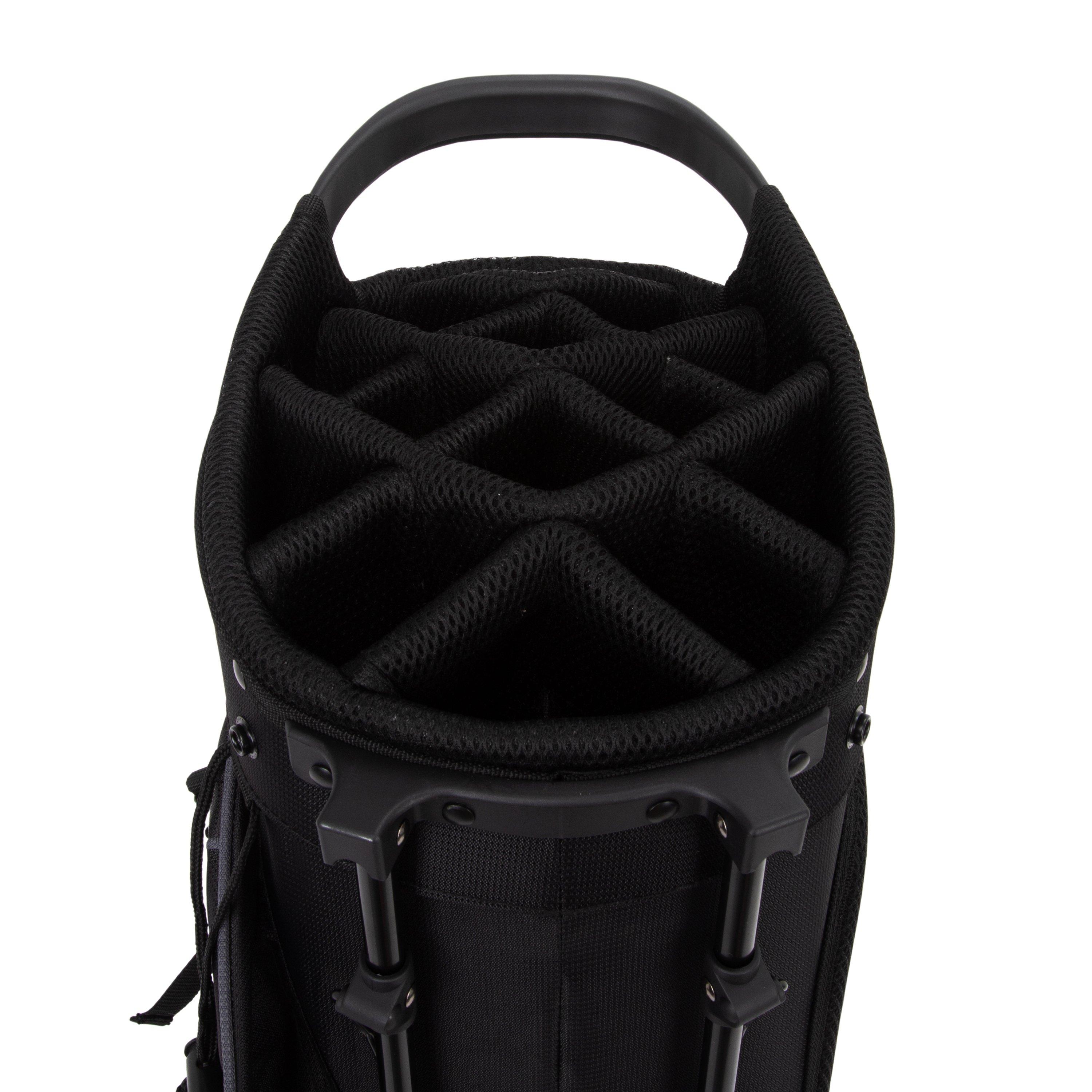 Black/Grey - Slazenger - V Series Lite Stand Bag - 6