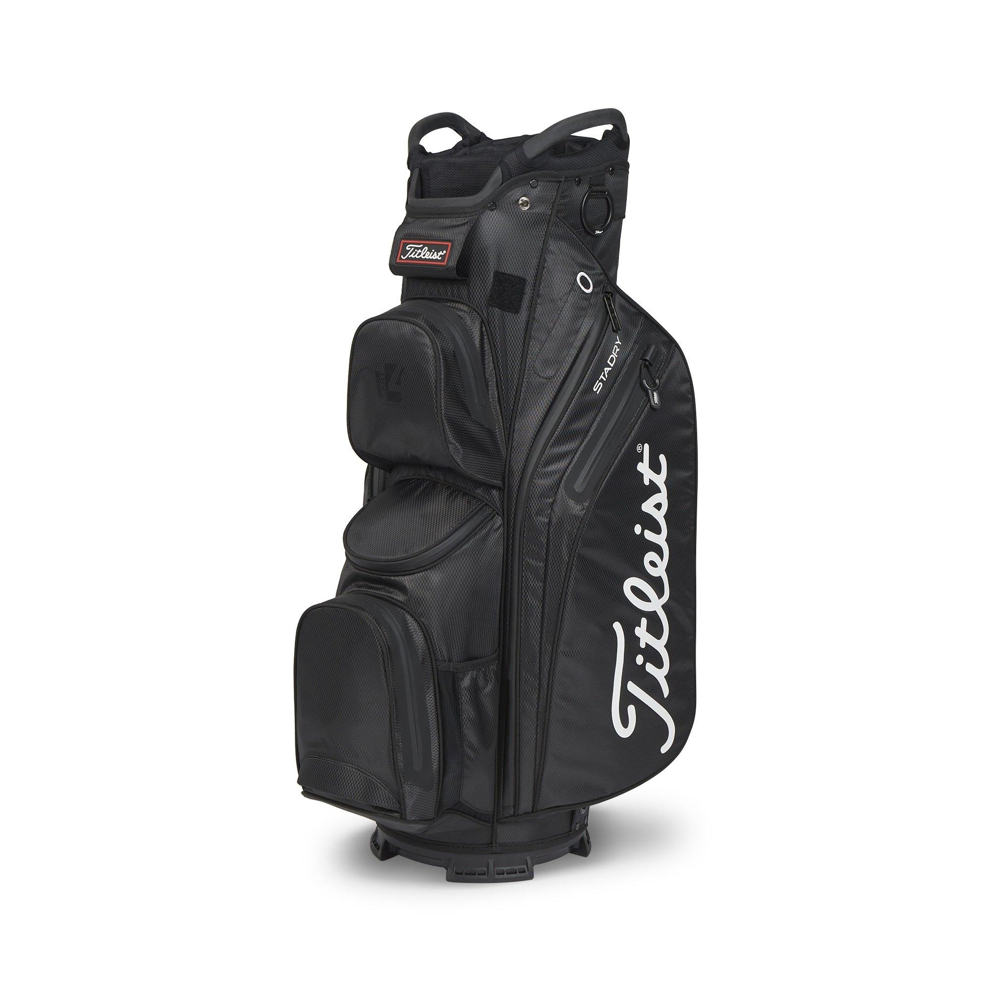 Black - Titleist - Waterproof 7 Pocket Golf Cart Bag - 1
