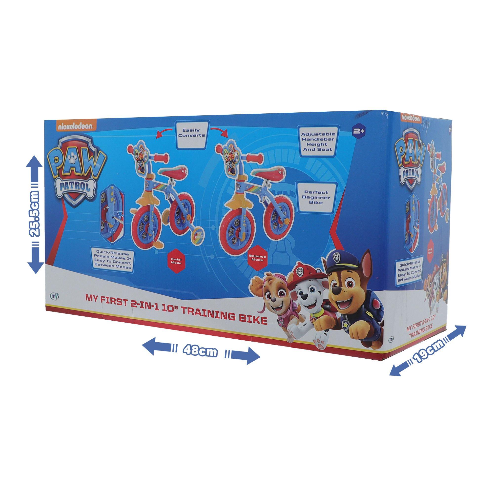 None - Paw Patrol - Paw Patrol 2in1 10inch Training Bike - 11