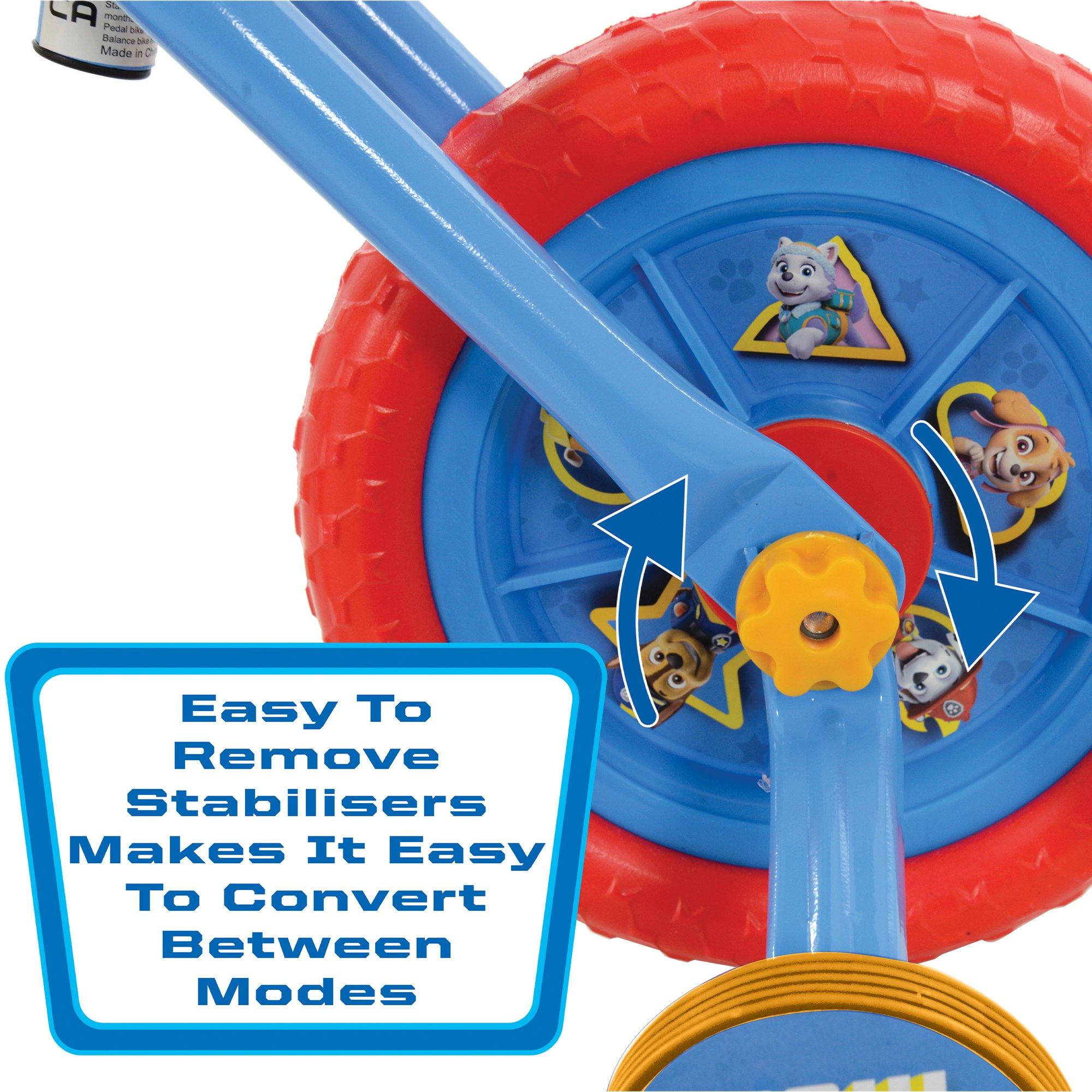 None - Paw Patrol - Paw Patrol 2in1 10inch Training Bike - 8