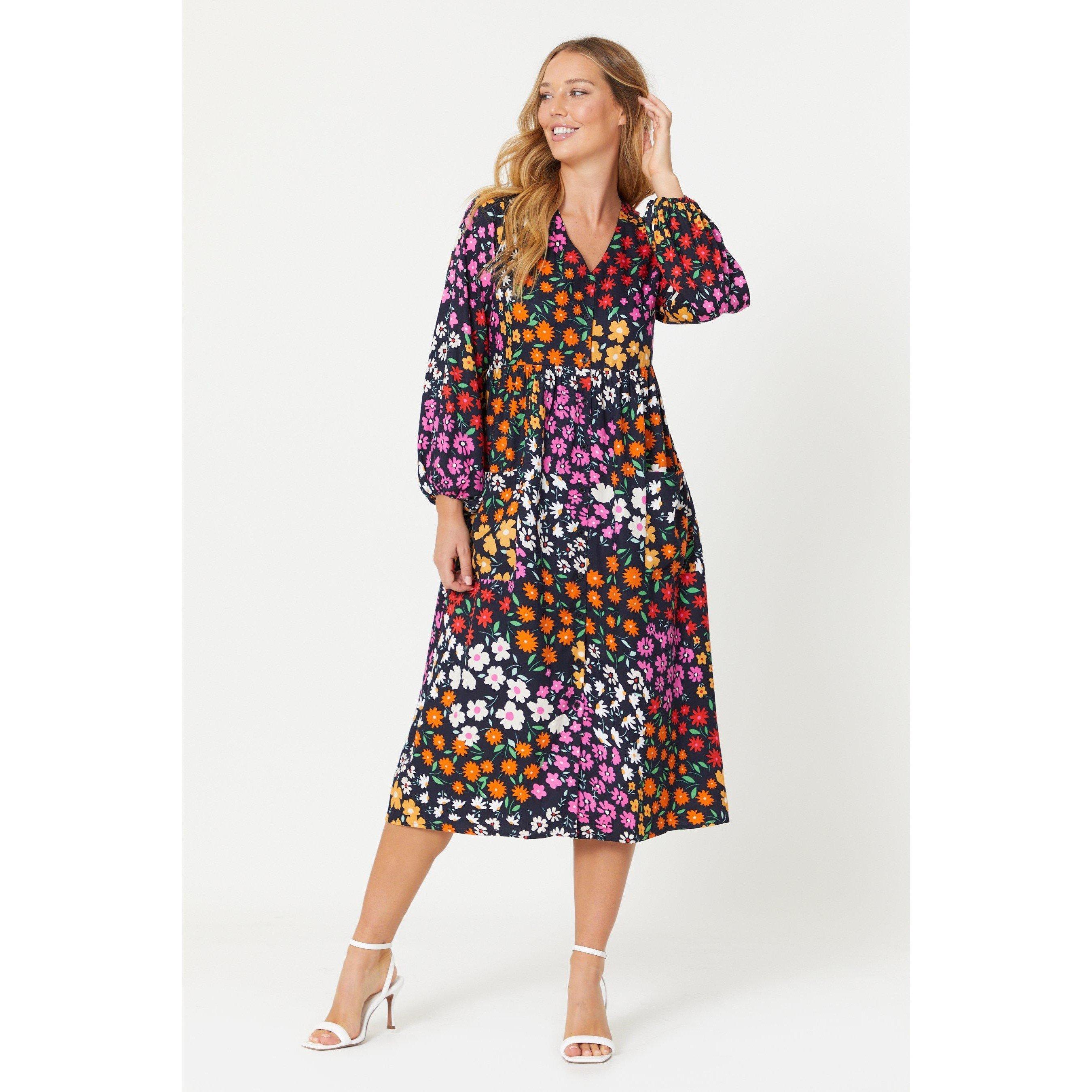 Black - Be You - Floral Midi Dress - 2